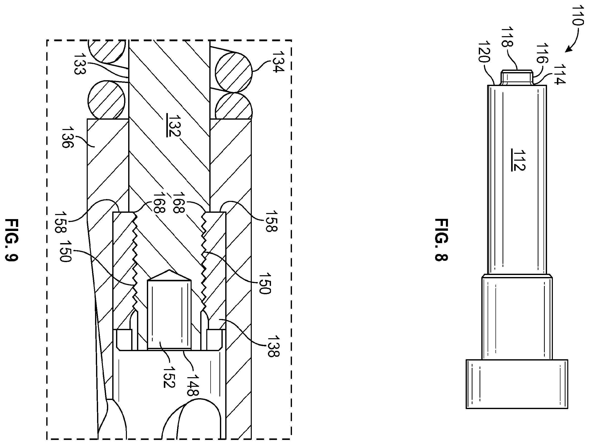 Patent US11814936 Figure 6 – Apparatus and method for securing end pieces to a mandrel