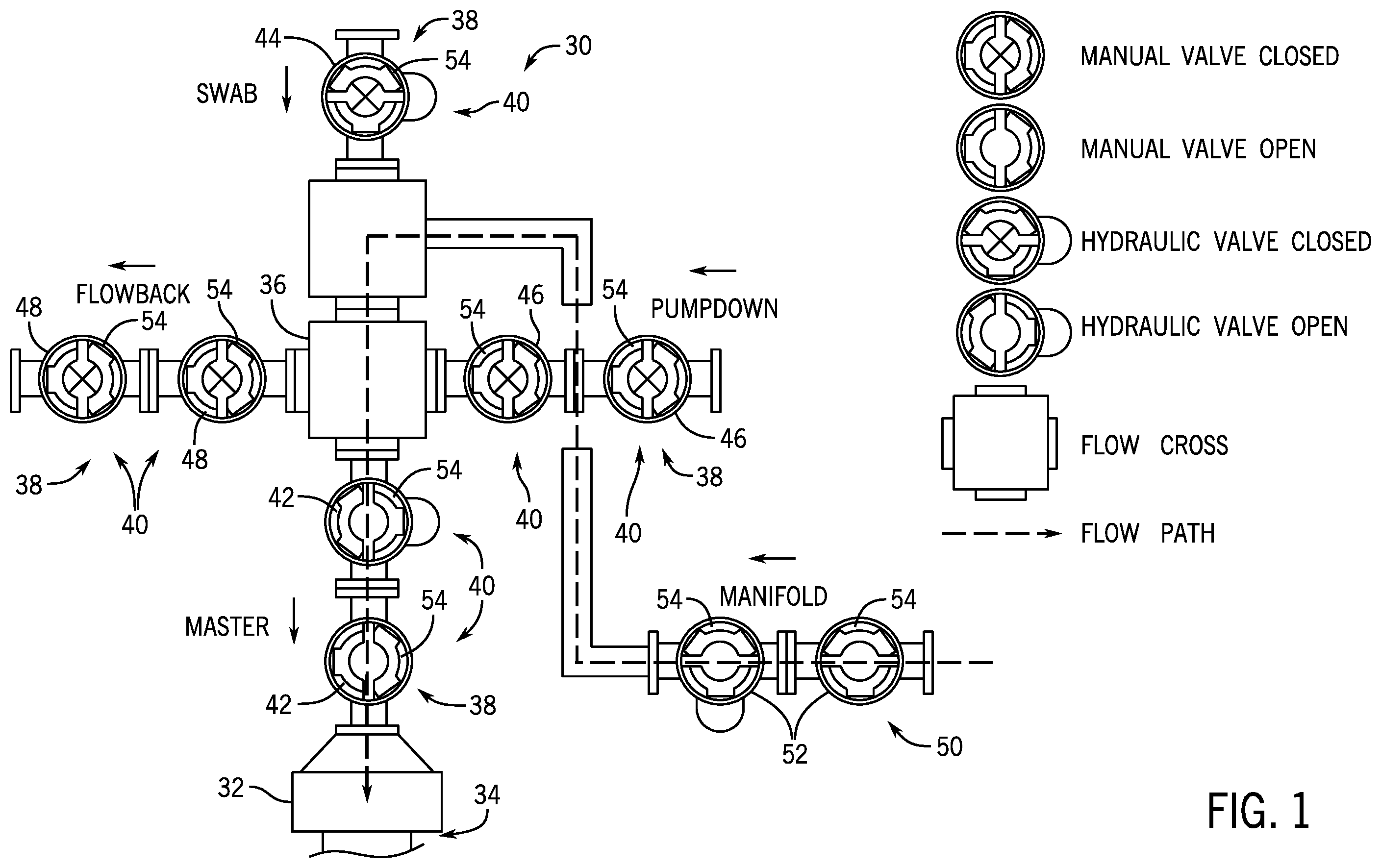 Patent US11814939 Figure 1 – System and method for valve greasing in a well tree