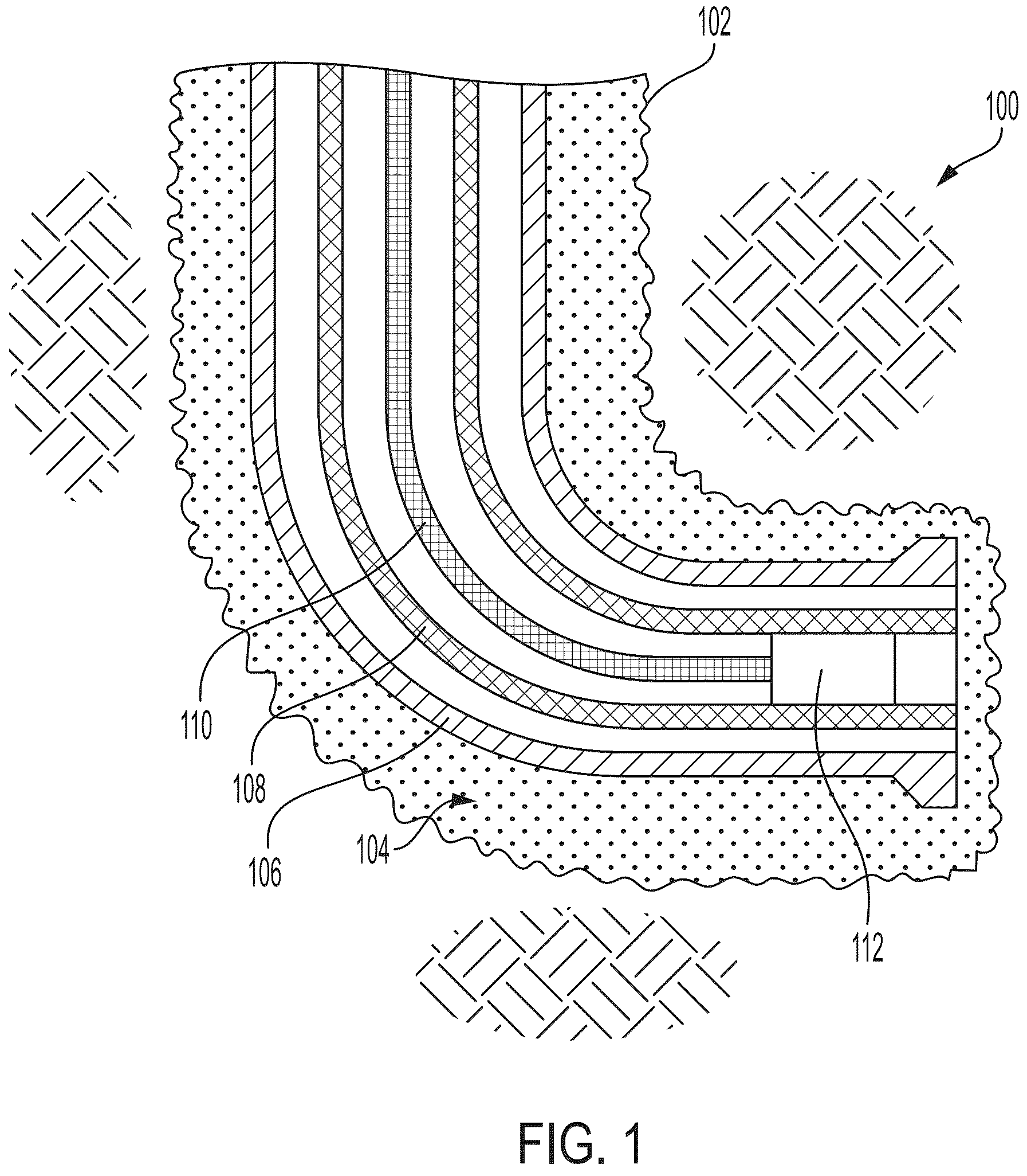 Patent US11814946 Figure 1 – Evaluating annular material in a wellbore using transient thermal response data