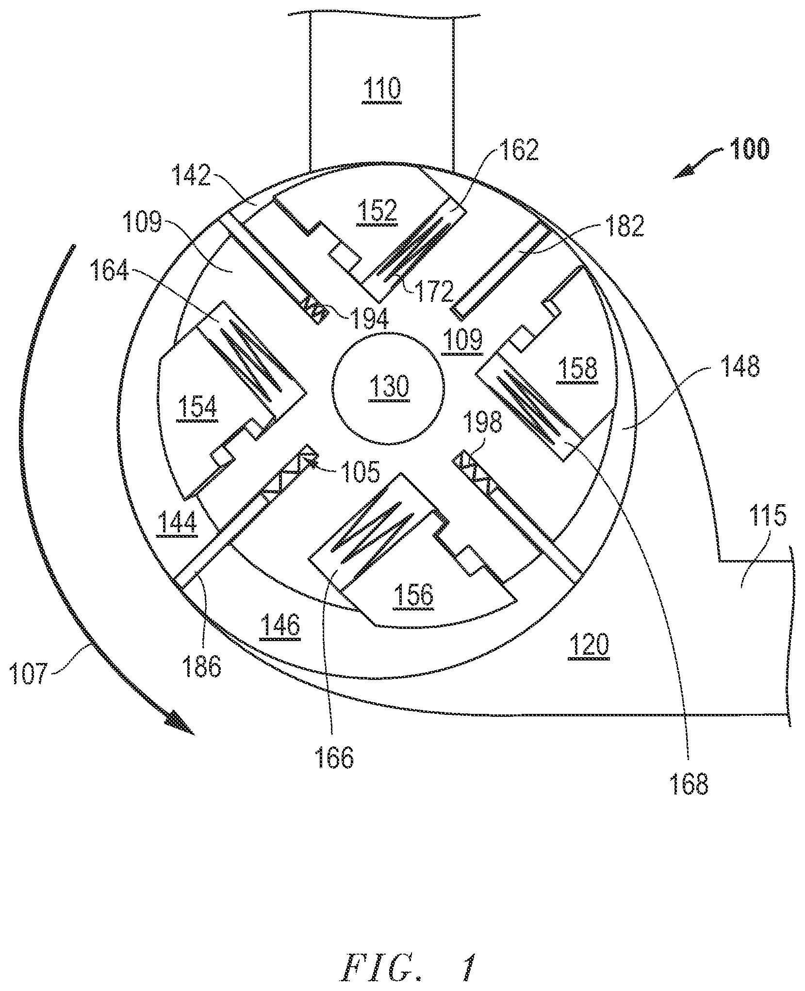 Patent US11814961 — Shifting head assisted rotary positive displacement device — Figure 1