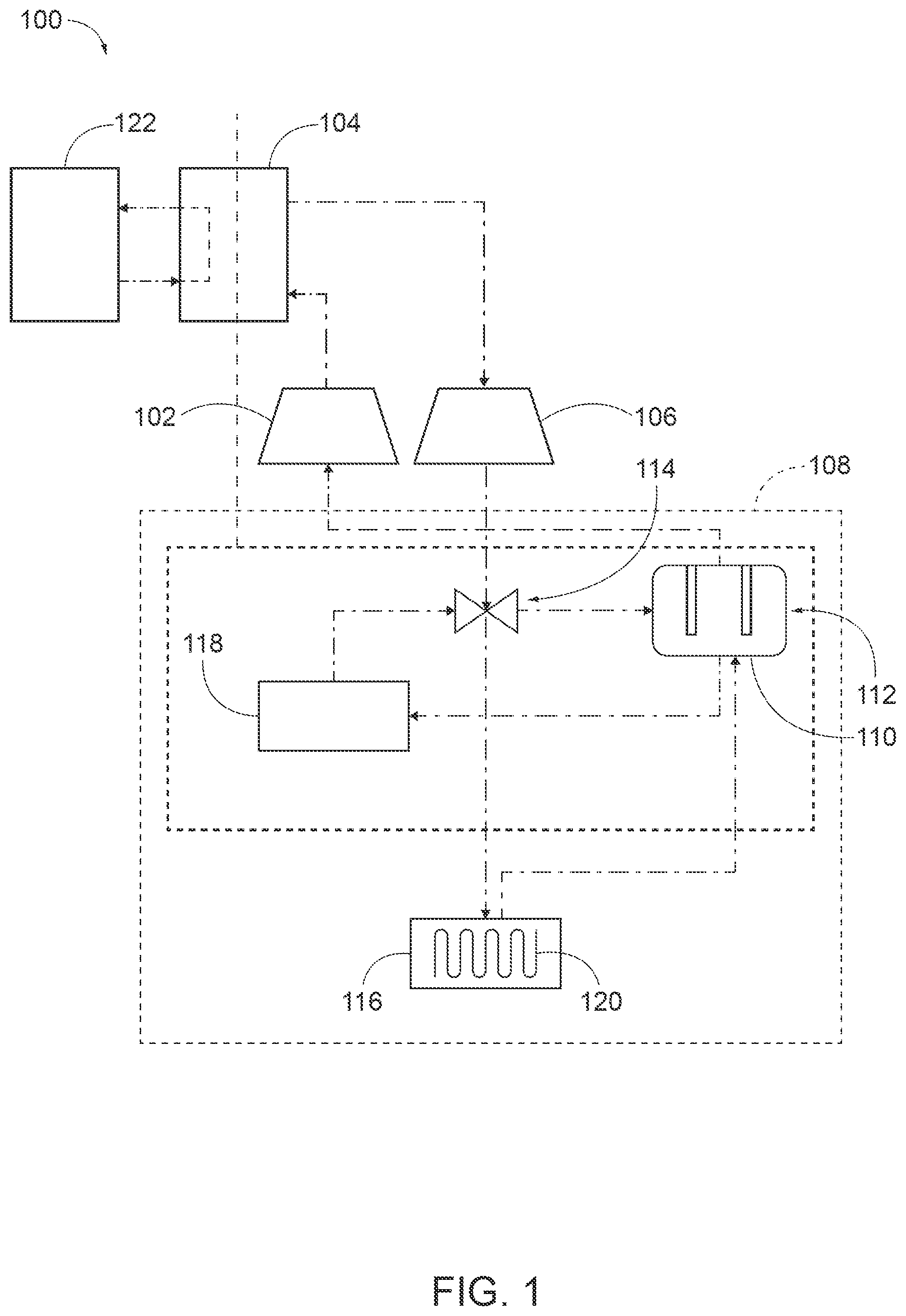 Patent US11814963 Figure 1 – Systems and methods for a heat engine system