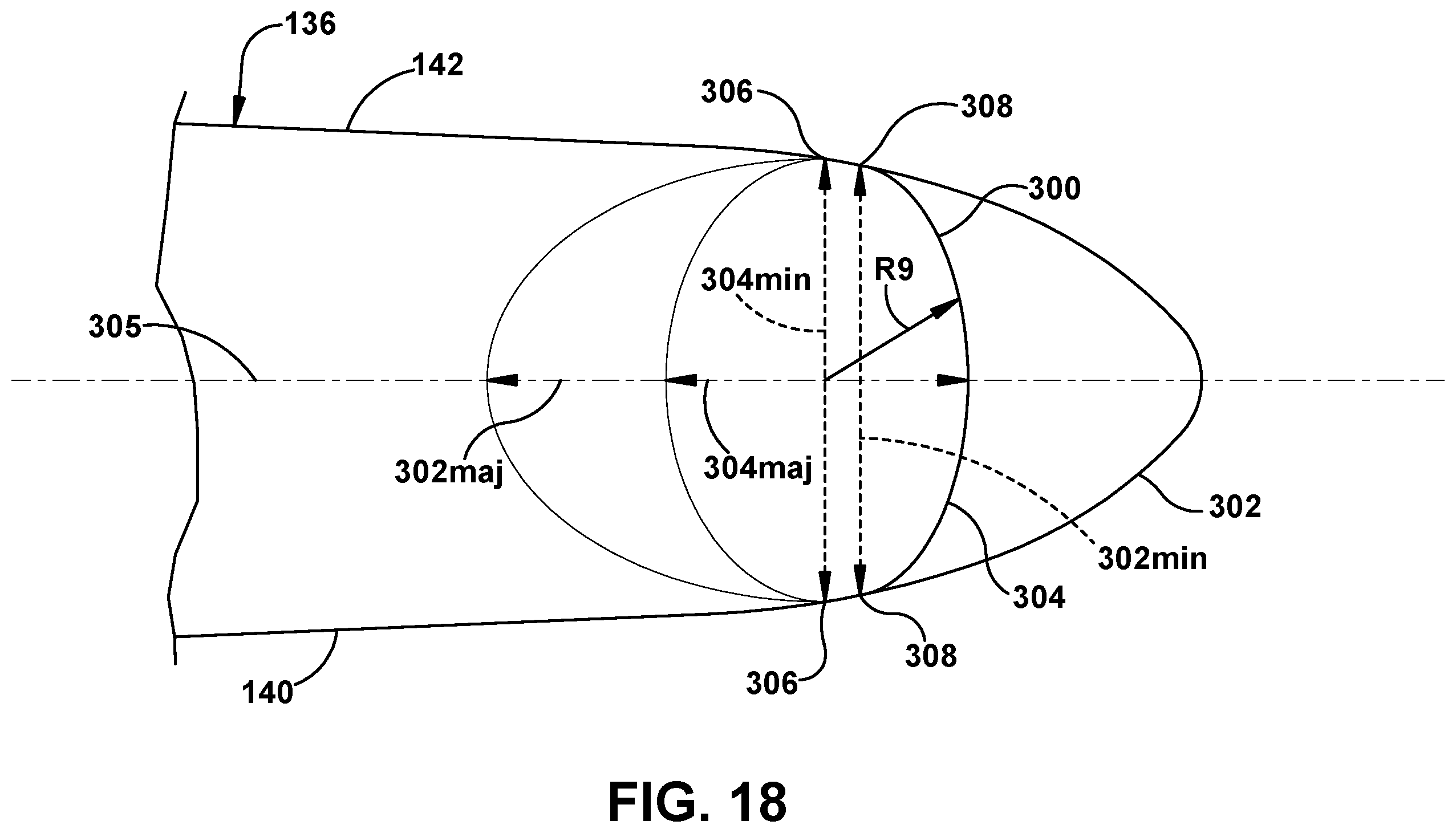 Patent US11814965 Figure 14 – Turbomachine blade trailing edge cooling circuit with turn passage having set of obstructions