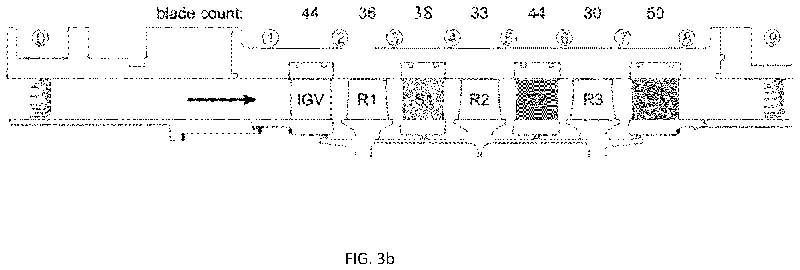 Patent US11814971 Figure 4 – Probe placement optimization in gas turbine engines