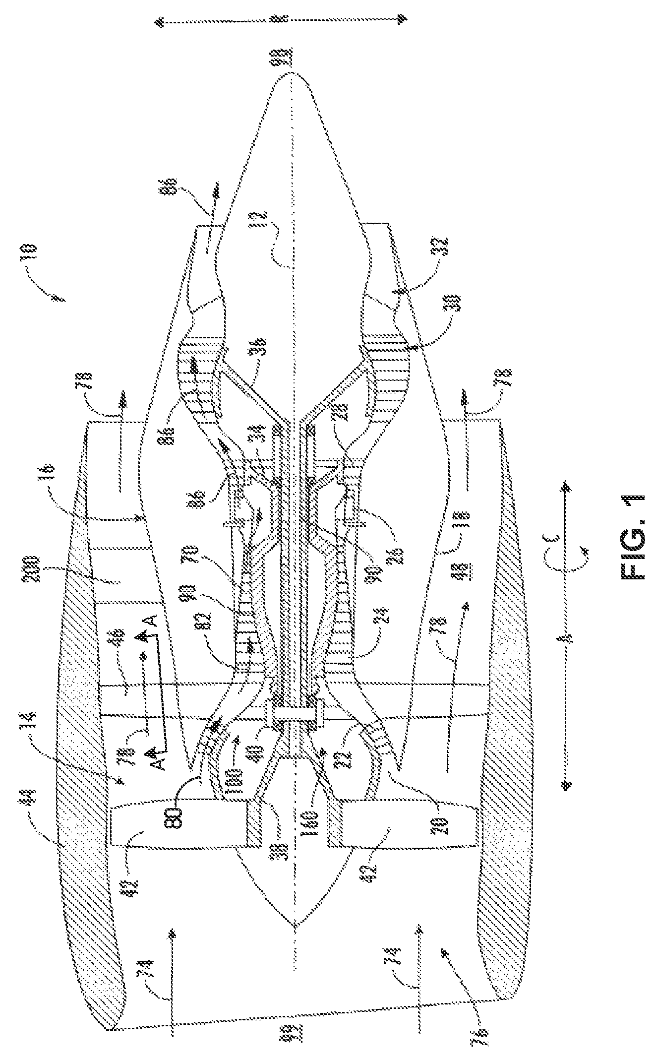 Patent US11814973 Figure 1 – Methods and apparatus to provide damping of an airfoil