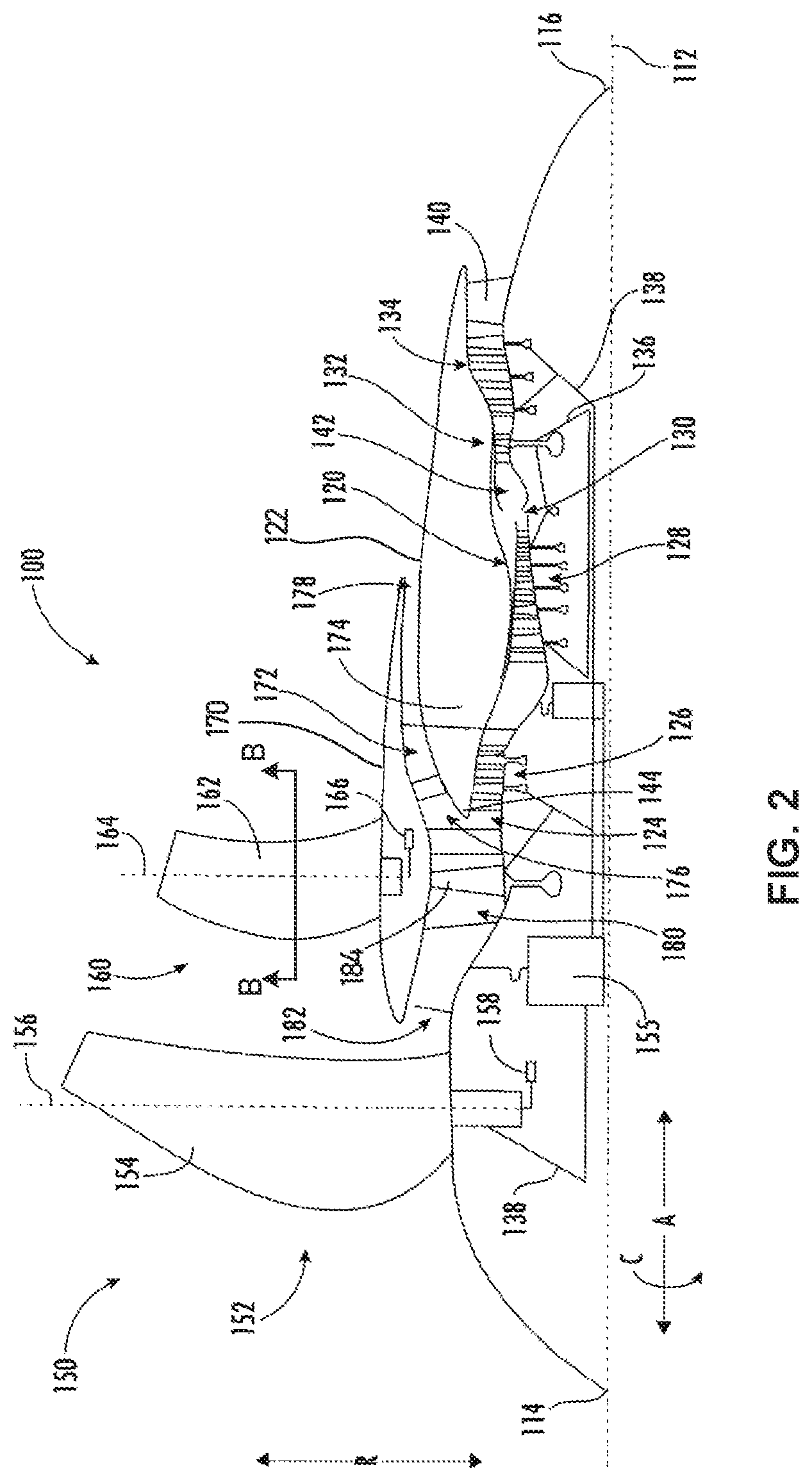 Patent US11814973 Figure 2 – Methods and apparatus to provide damping of an airfoil