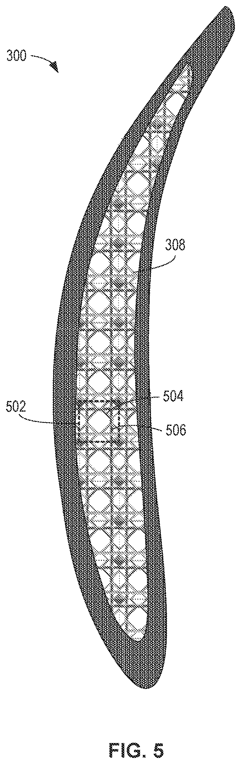 Patent US11814973 Figure 5 – Methods and apparatus to provide damping of an airfoil