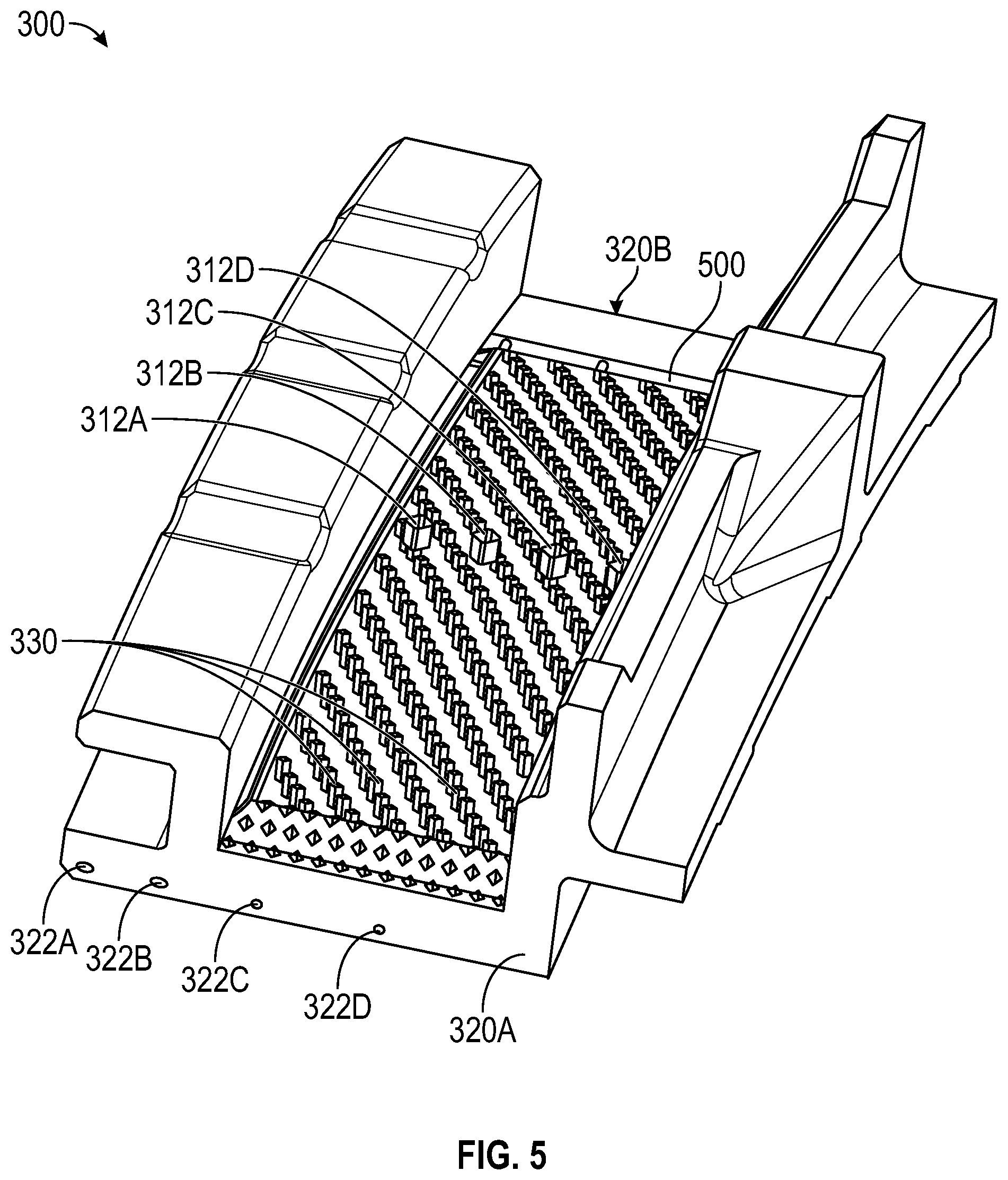 Patent US11814974 Figure 4 – Internally cooled turbine tip shroud component