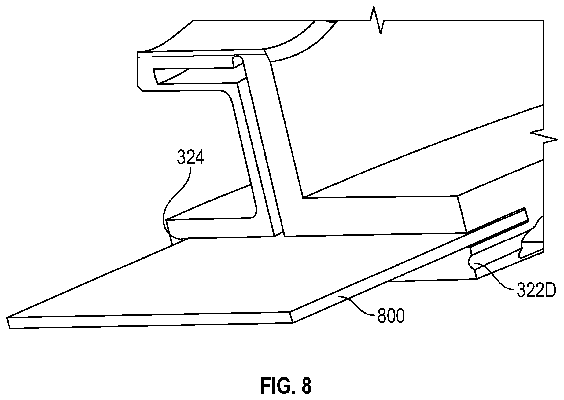 Patent US11814974 Figure 7 – Internally cooled turbine tip shroud component