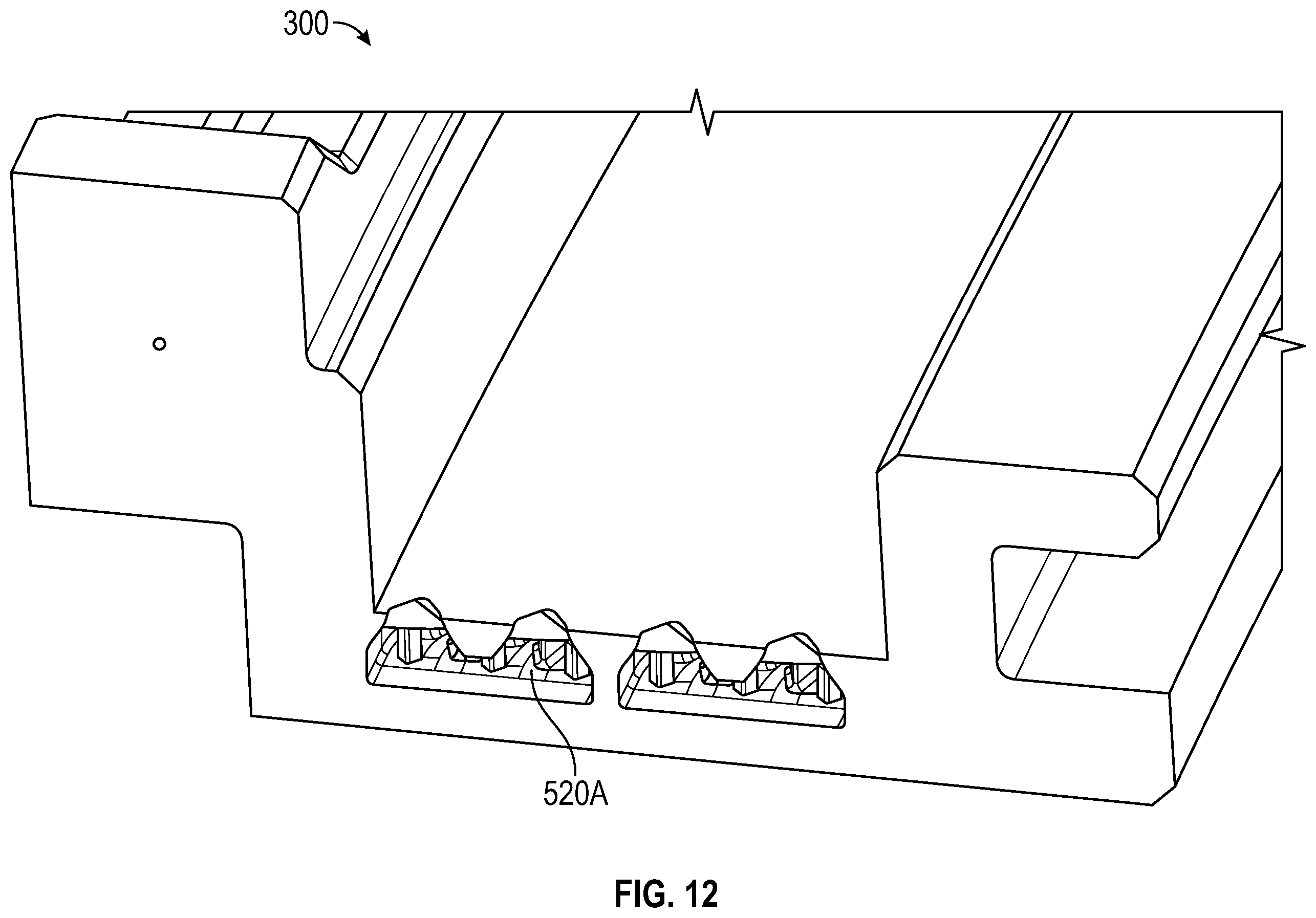 Patent US11814974 Figure 11 – Internally cooled turbine tip shroud component