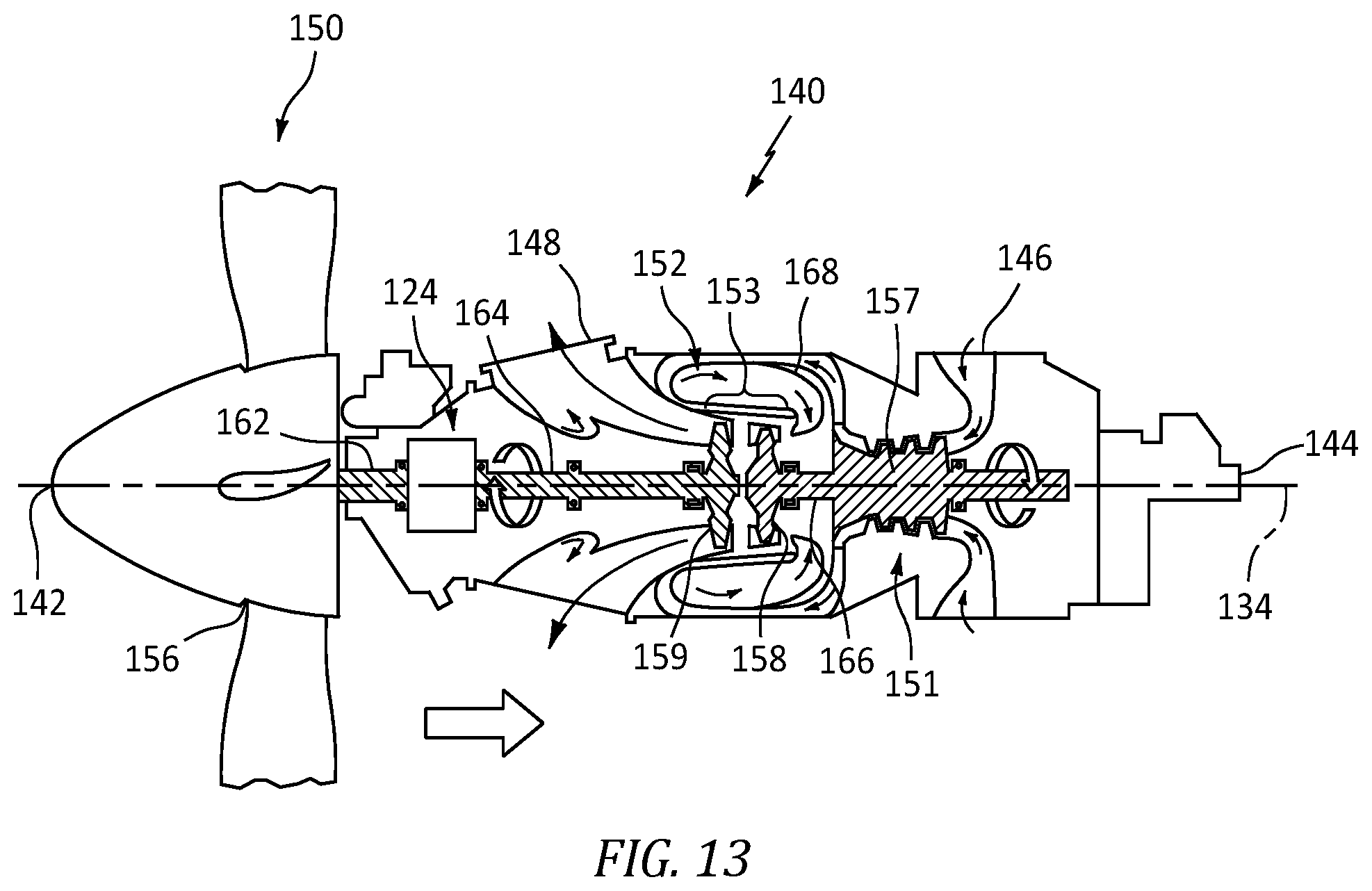 Patent US11814975 Figure 9 – Feed circuit with slot(s) at interface between journal bearing and rotor
