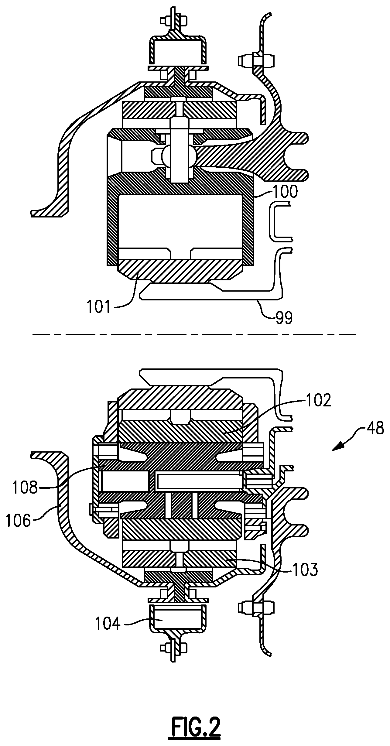 Patent US11814976 Figure 2 – Geared gas turbine engine with oil deaerator and air removal