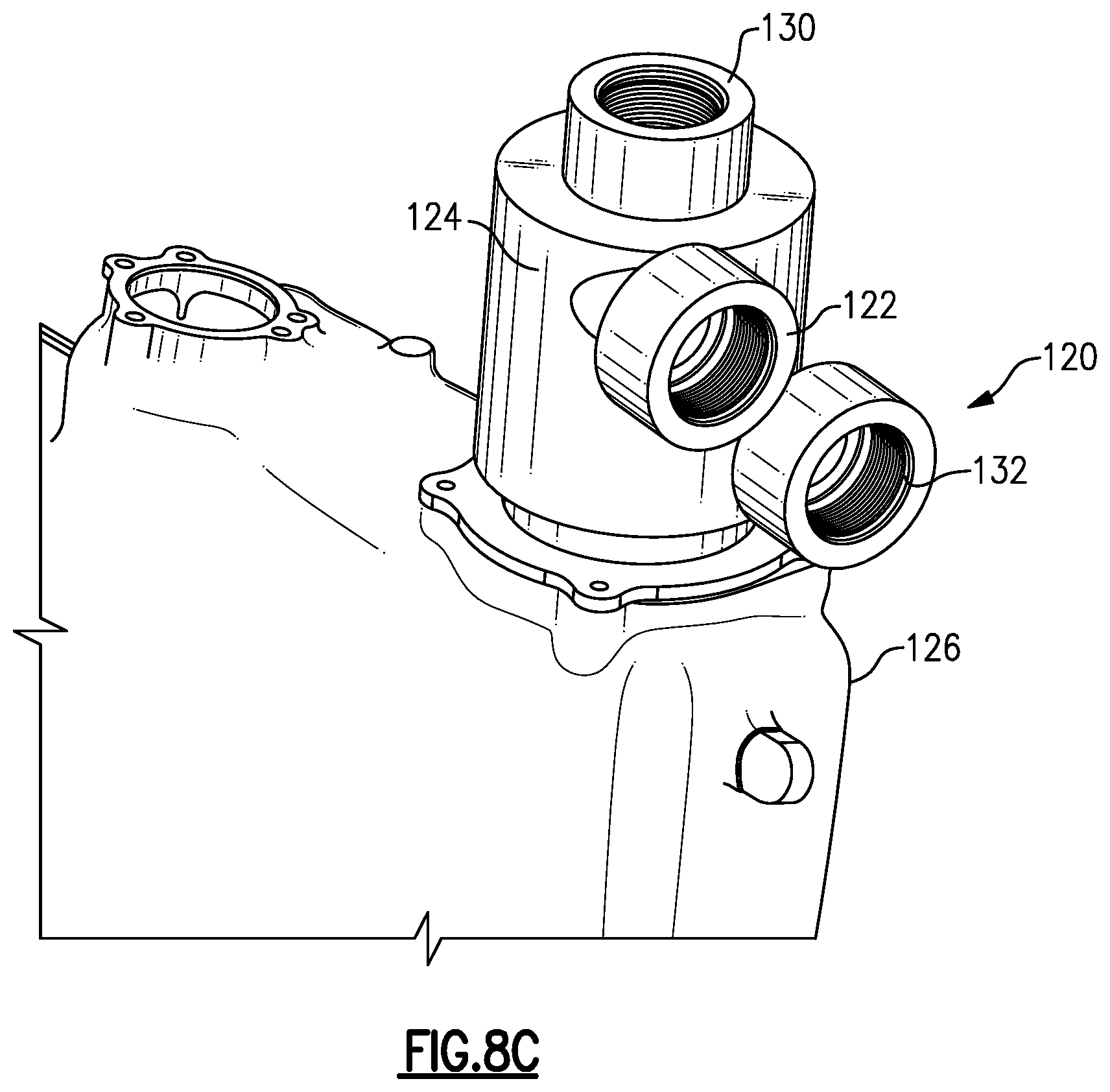 Patent US11814976 Figure 8 – Geared gas turbine engine with oil deaerator and air removal
