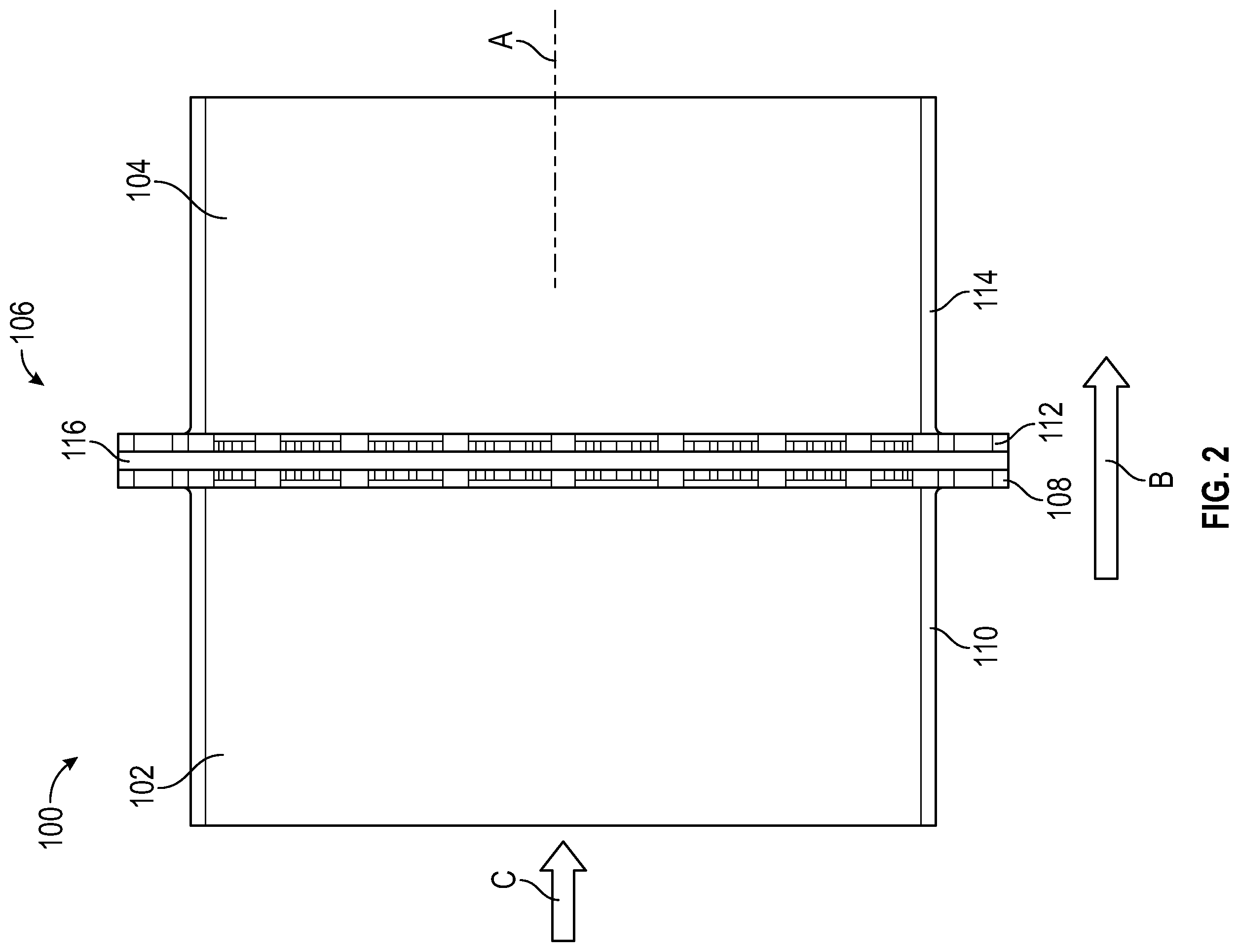Patent US11814977 Figure 2 – Thermal conditioning of flange with secondary flow