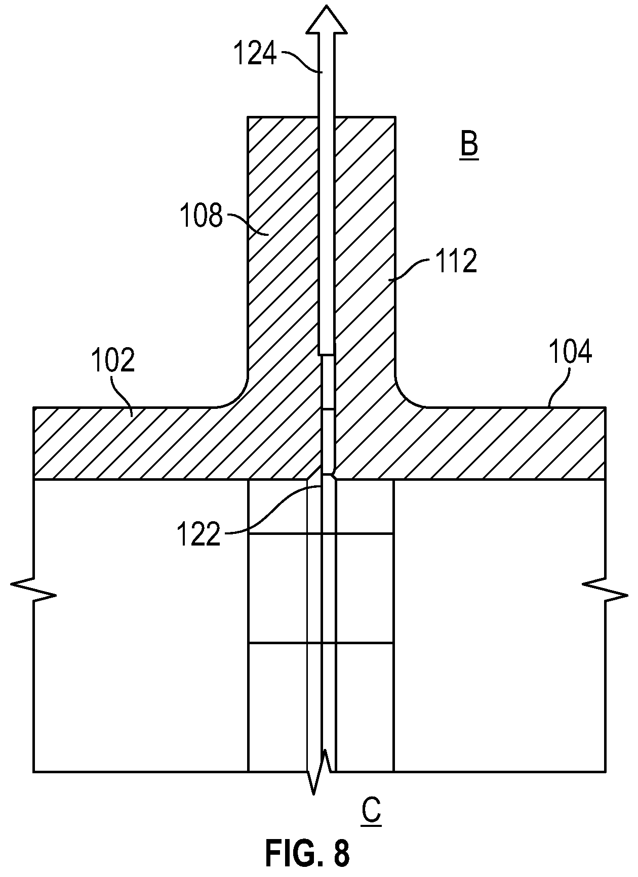 Patent US11814977 Figure 7 – Thermal conditioning of flange with secondary flow