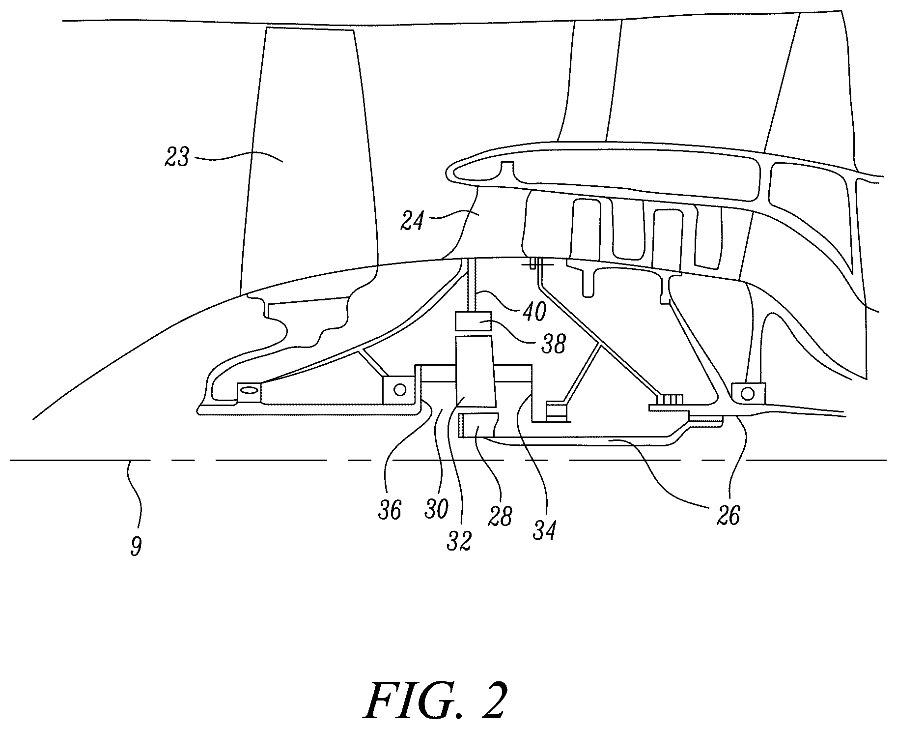 Patent US11814980 Figure 2 – Bladed disc