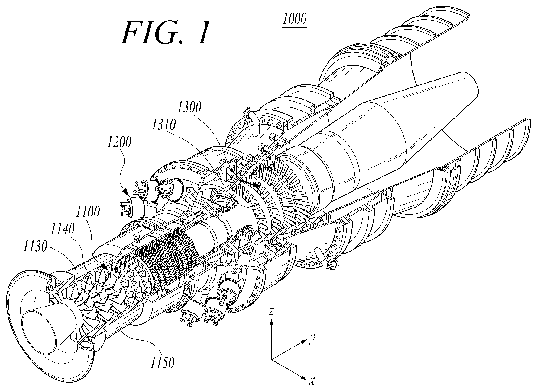 Patent US11814985 Figure 1 – Turbine blade, and turbine and gas turbine including the same