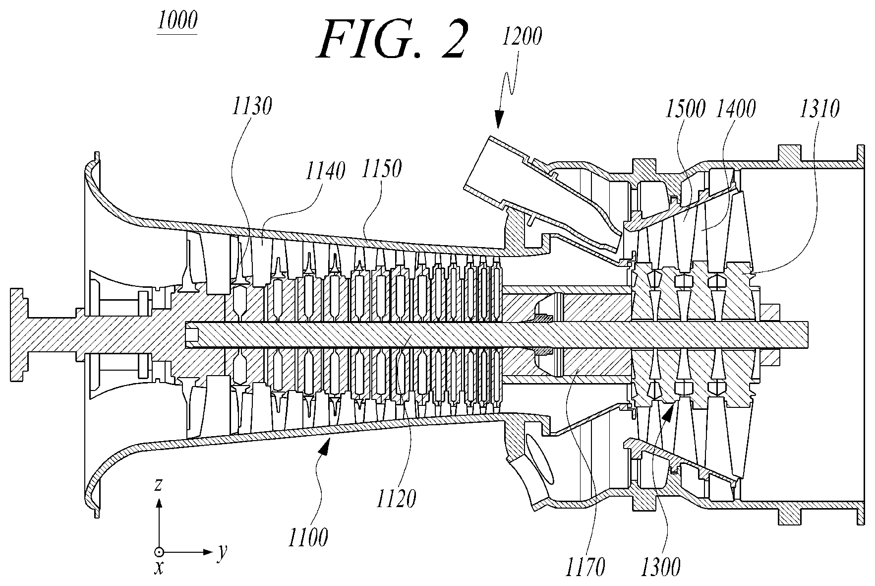 Patent US11814985 Figure 2 – Turbine blade, and turbine and gas turbine including the same