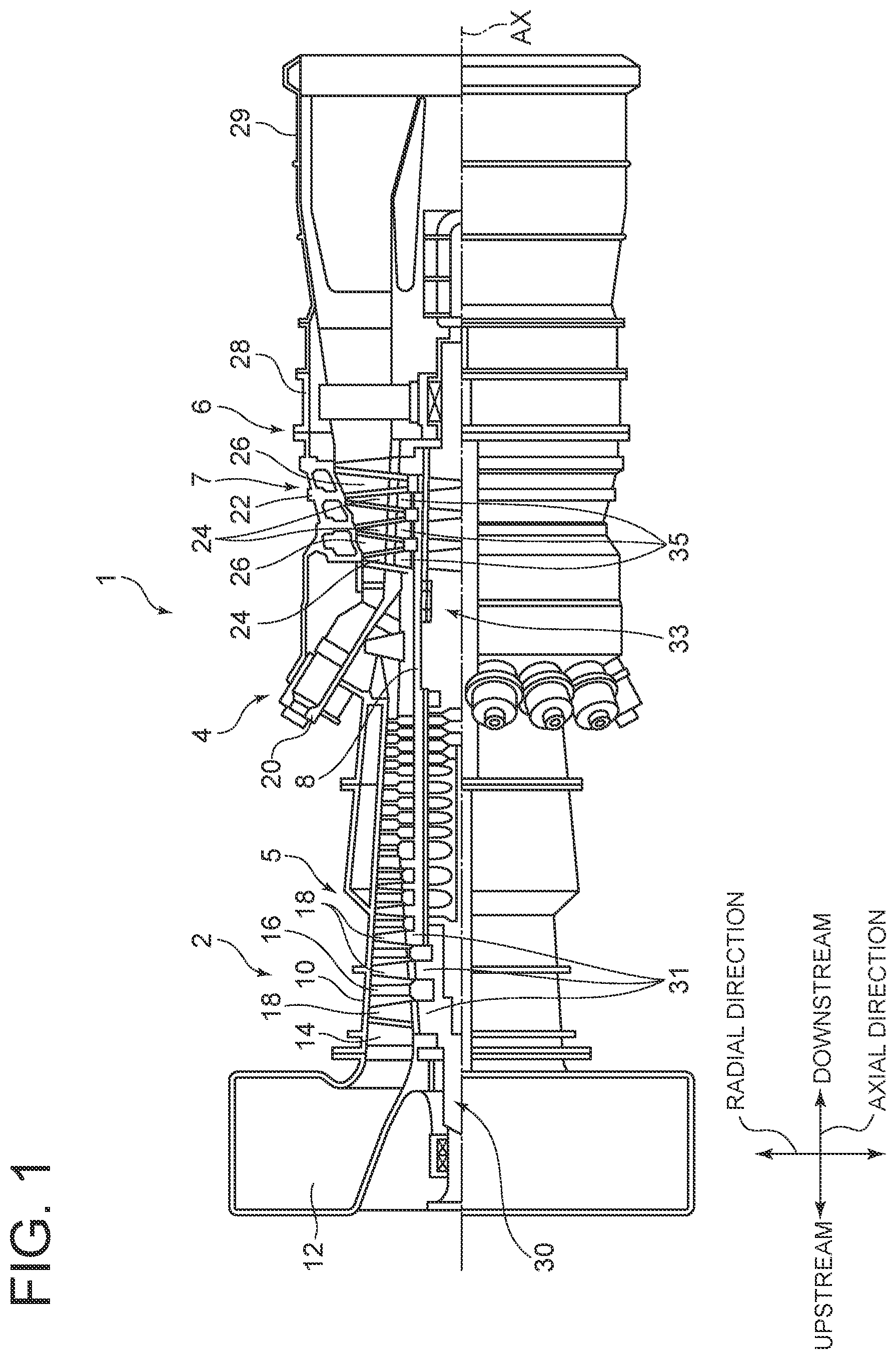 Patent US11814986 — Turbine rotor blade, turbine rotor blade assembly, gas turbine, and repair method for gas turbine — Figure 1