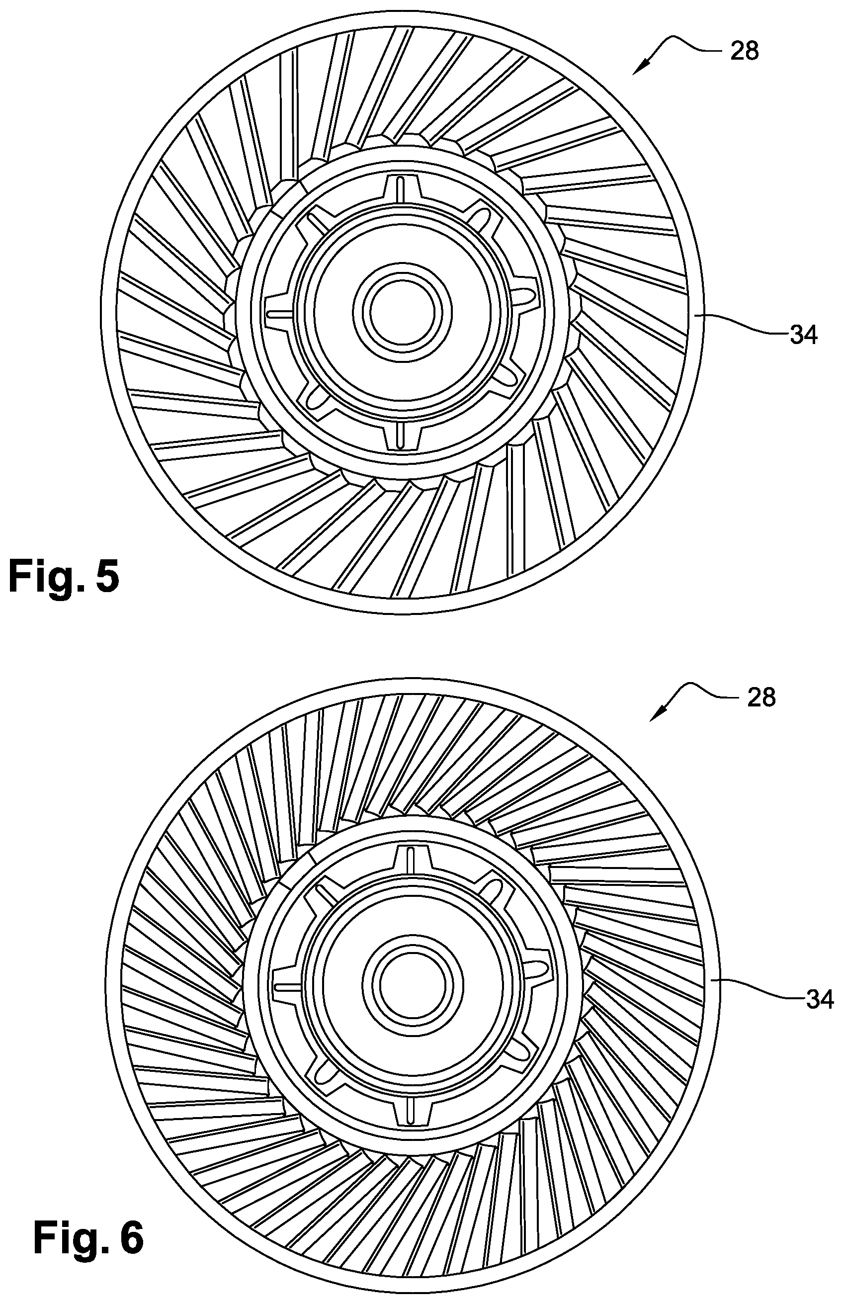 Patent US11814987 Figure 3 – Turbine engine comprising a straightening assembly