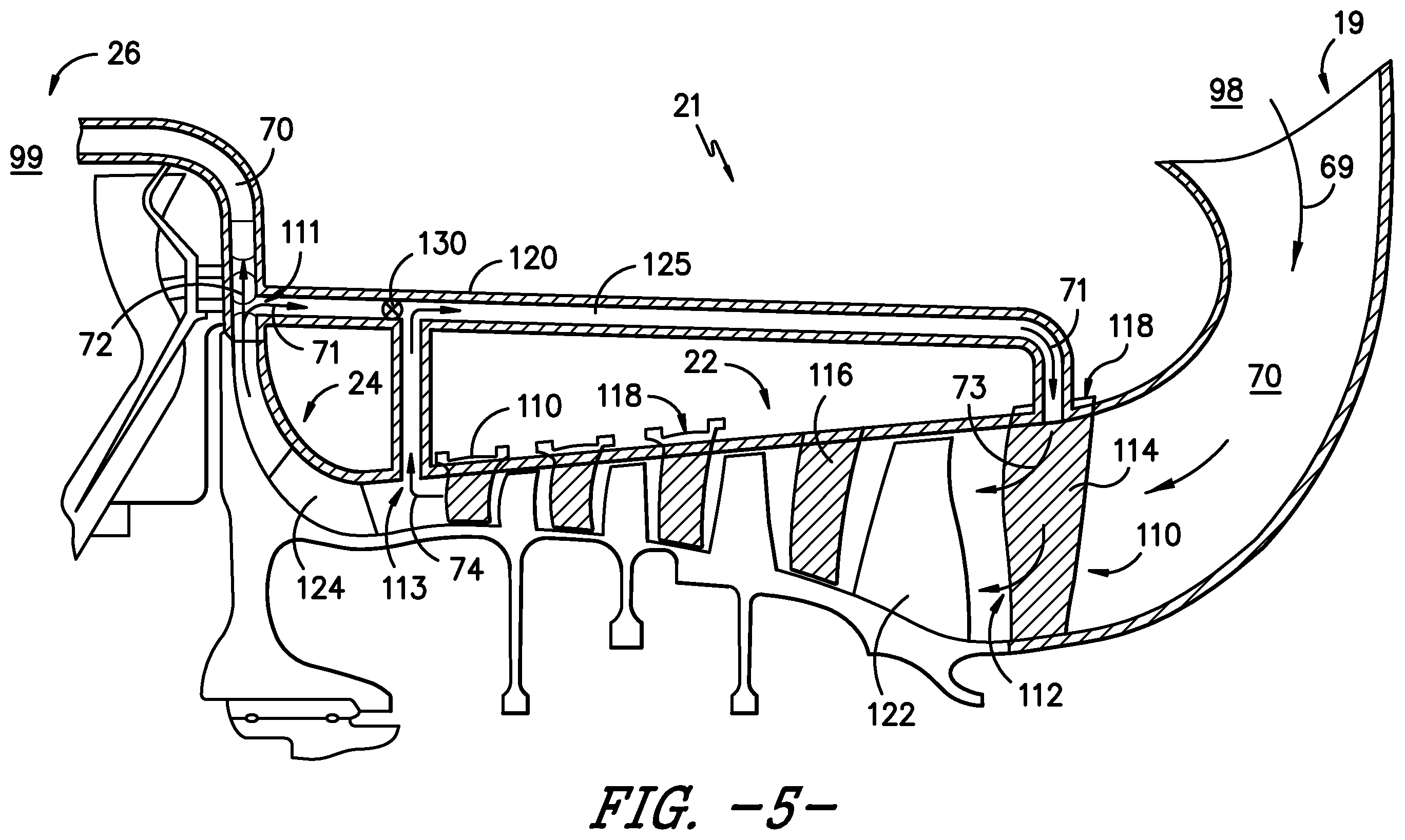 Patent US11814988 Figure 5 – Turbomachine and system for compressor operation