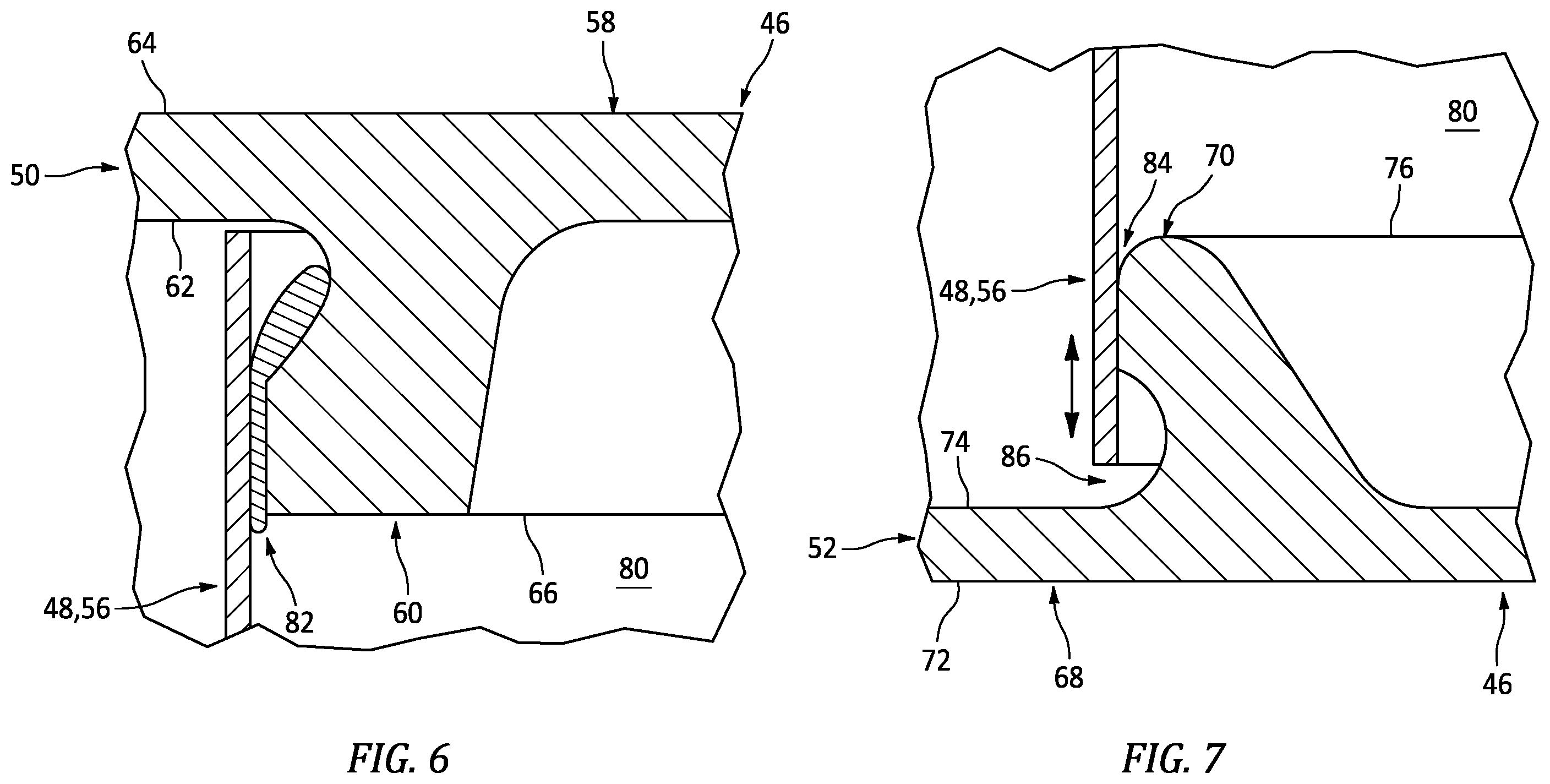 Patent US11814989 Figure 4 – Vane array structure for a hot section of a gas turbine engine