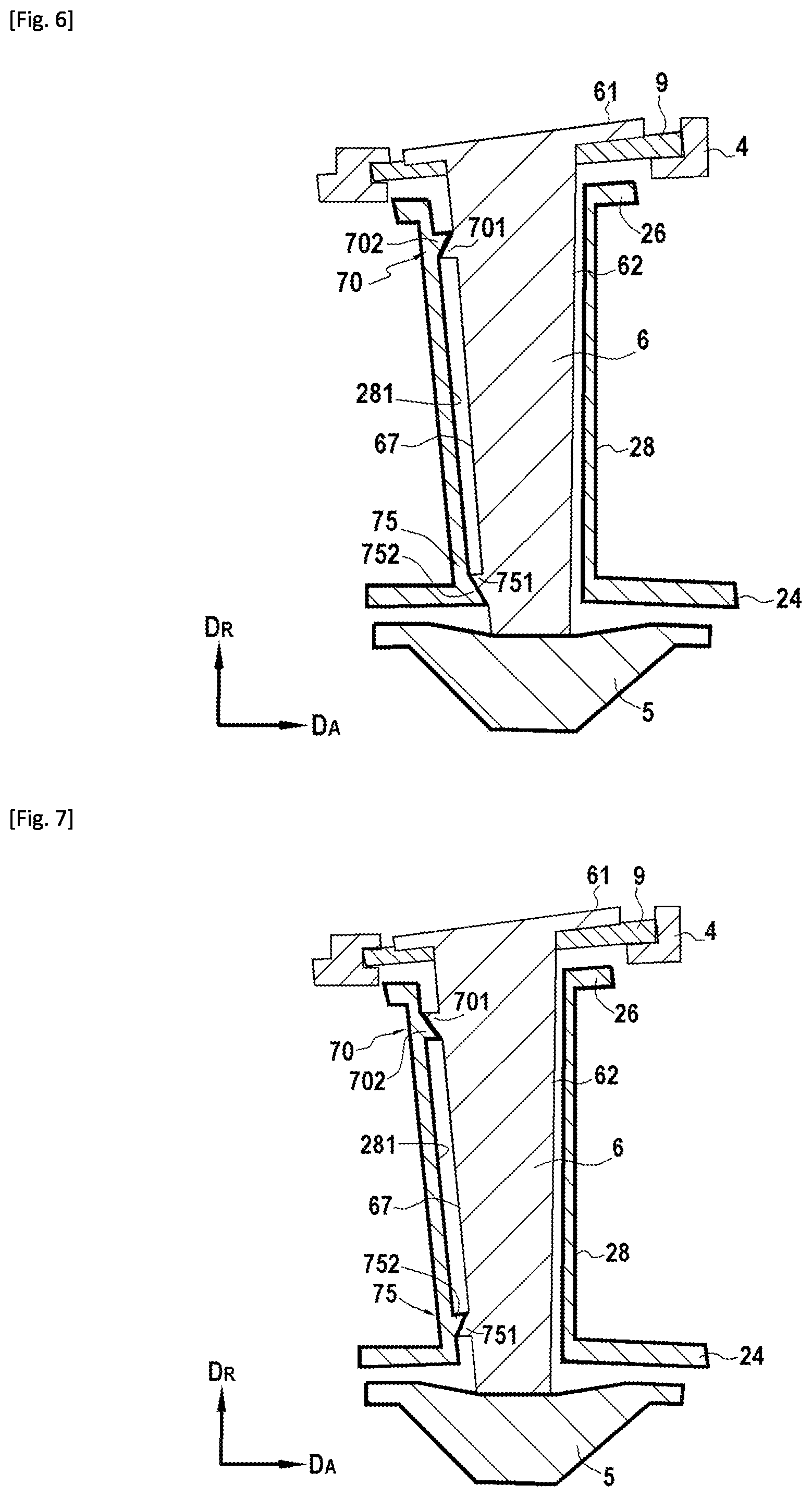Patent US11814990 Figure 5 – Turbomachine turbine having a CMC nozzle with load spreading
