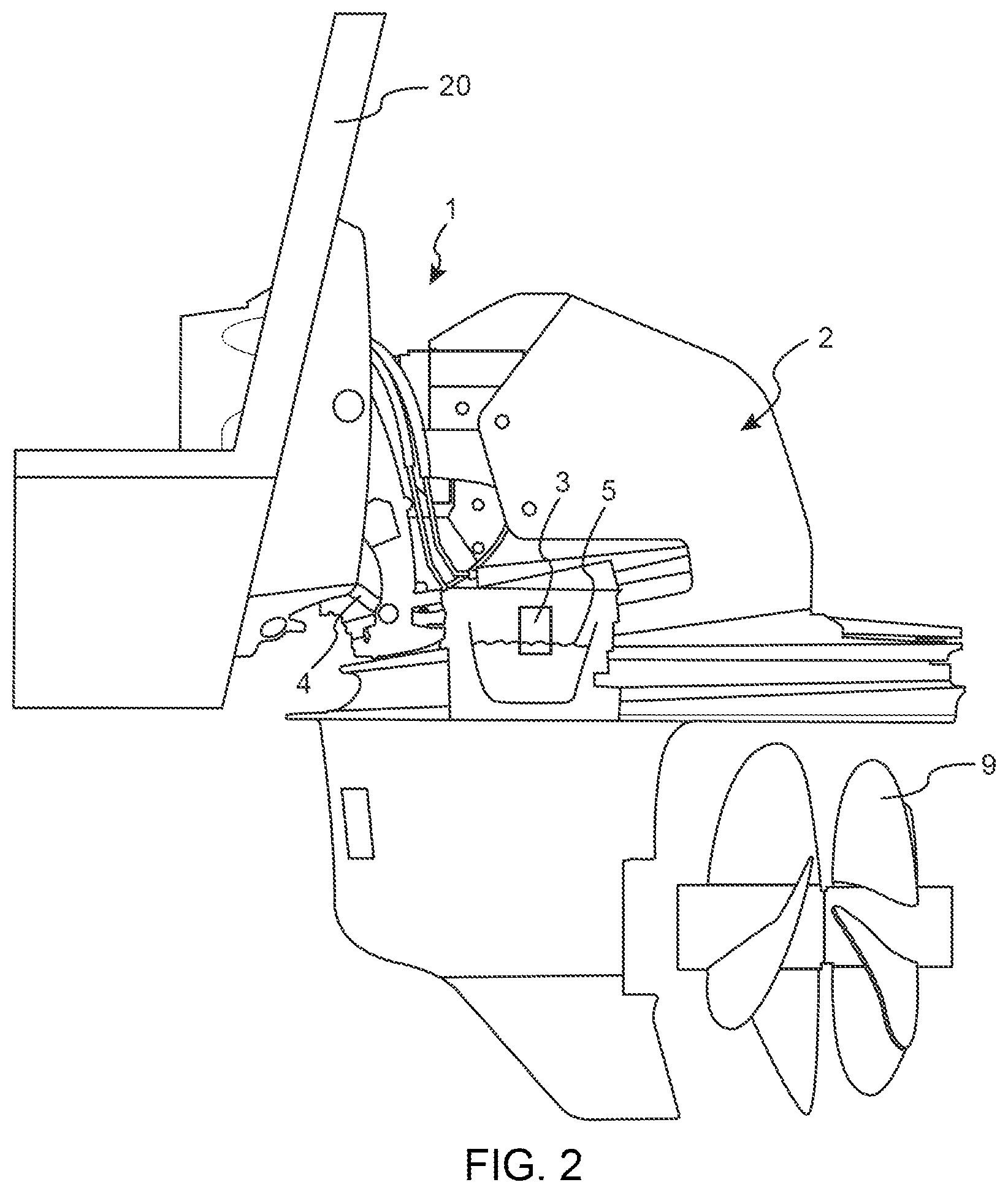 Patent US11814993 Figure 2 – Method and system for checking an oil level in a marine drive unit