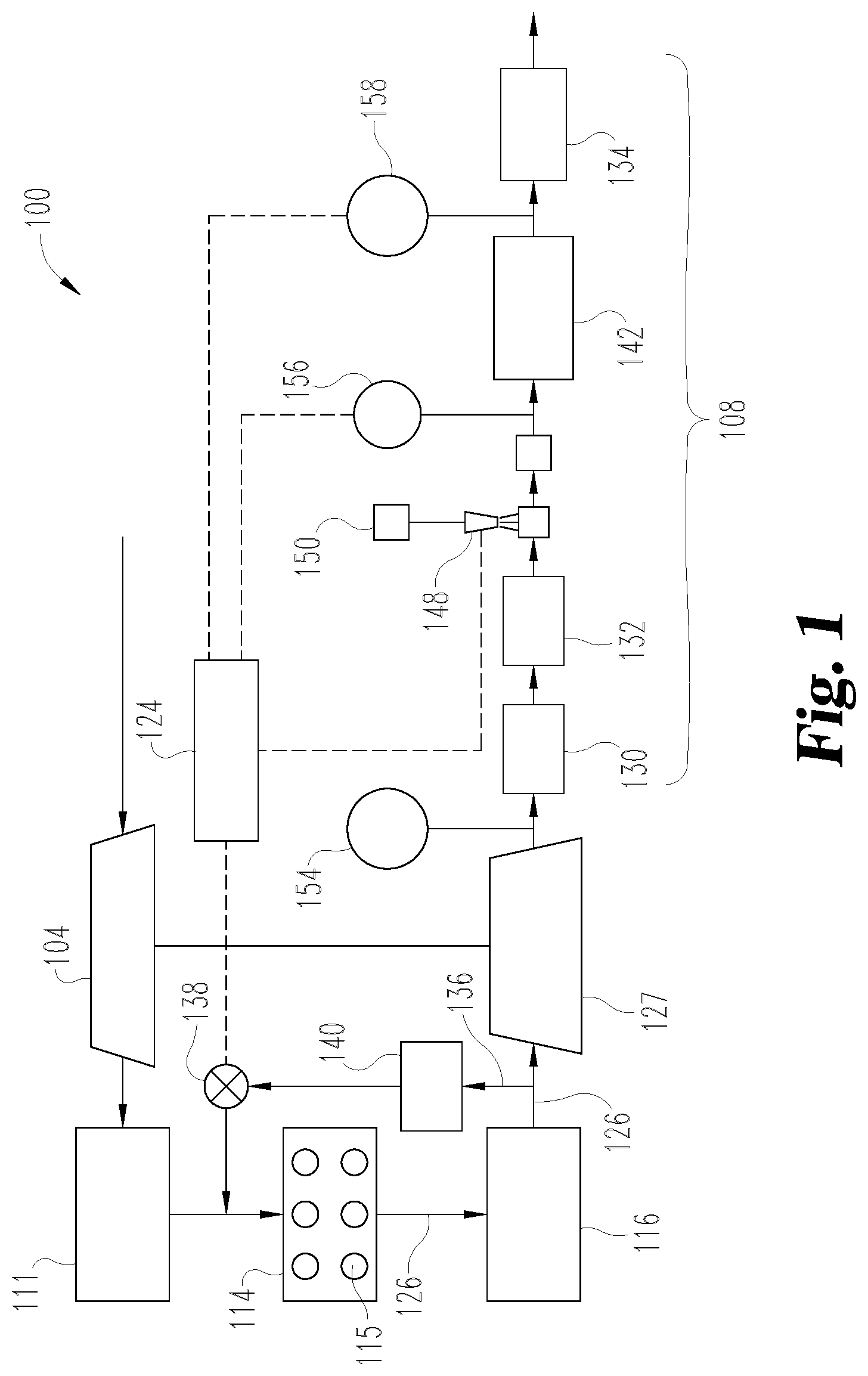 Patent US11814995 Figure 1 – Engine aftertreatment recycling apparatus, and system and method using same