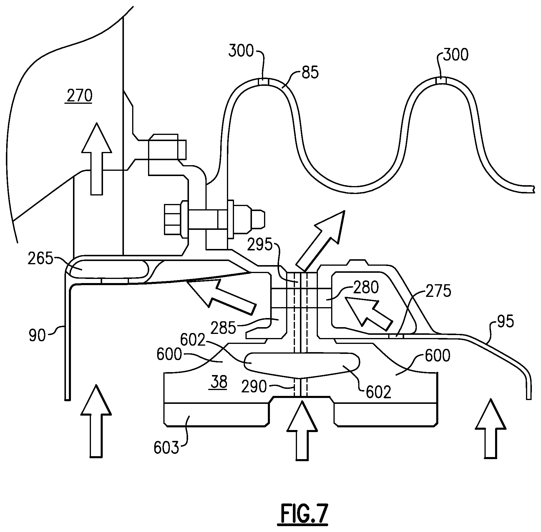 Patent US11815001 Figure 6 – Planetary gear system arrangement with auxiliary oil system