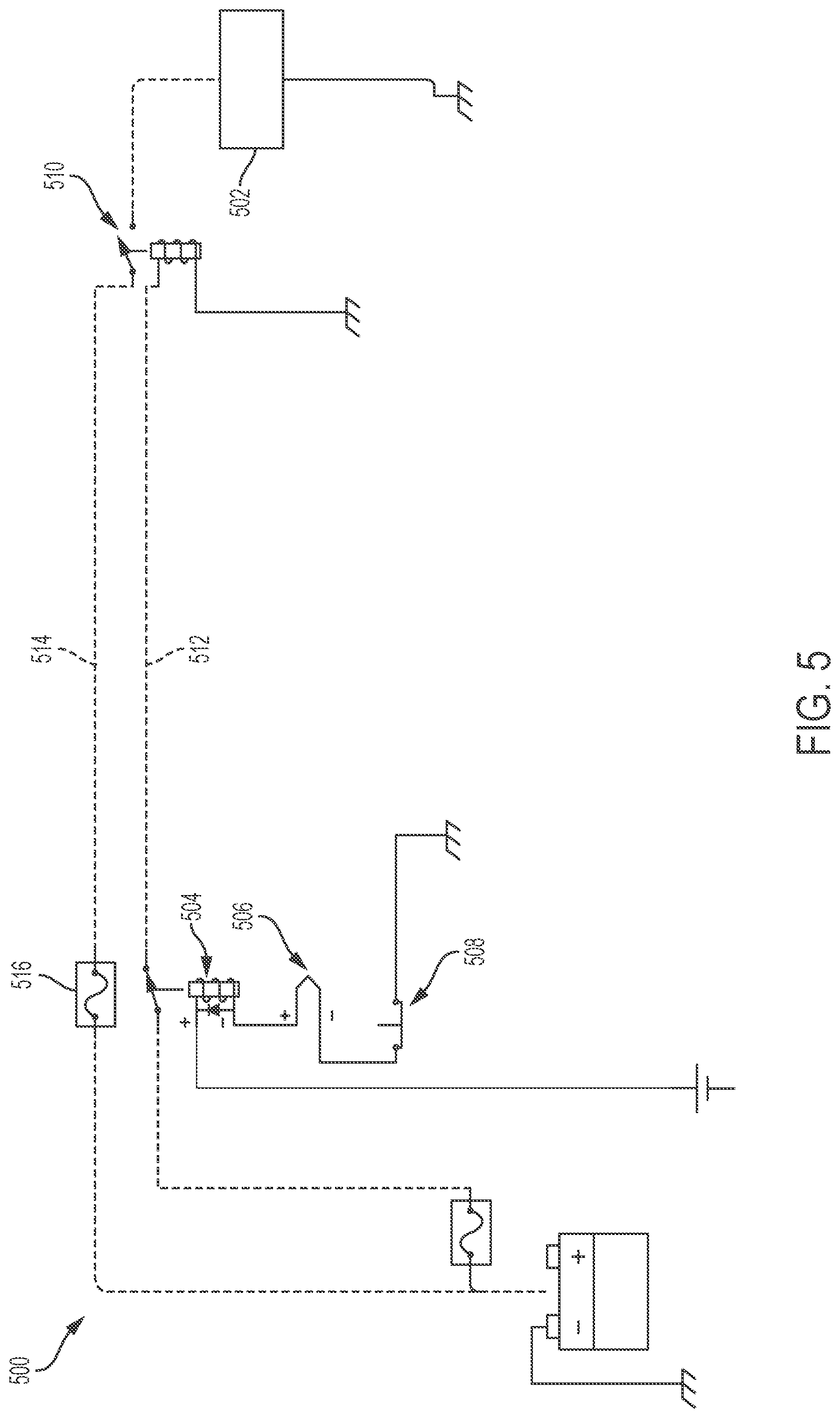 Patent US11815011 Figure 5 – Generation and regulation of HHO gas