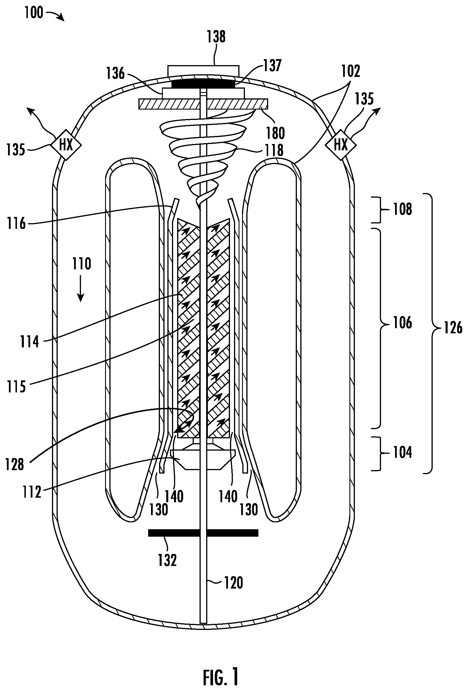 Patent US11815013 Figure 1 – Integrated system for converting nuclear energy into electrical, mechanical, and thermal energy