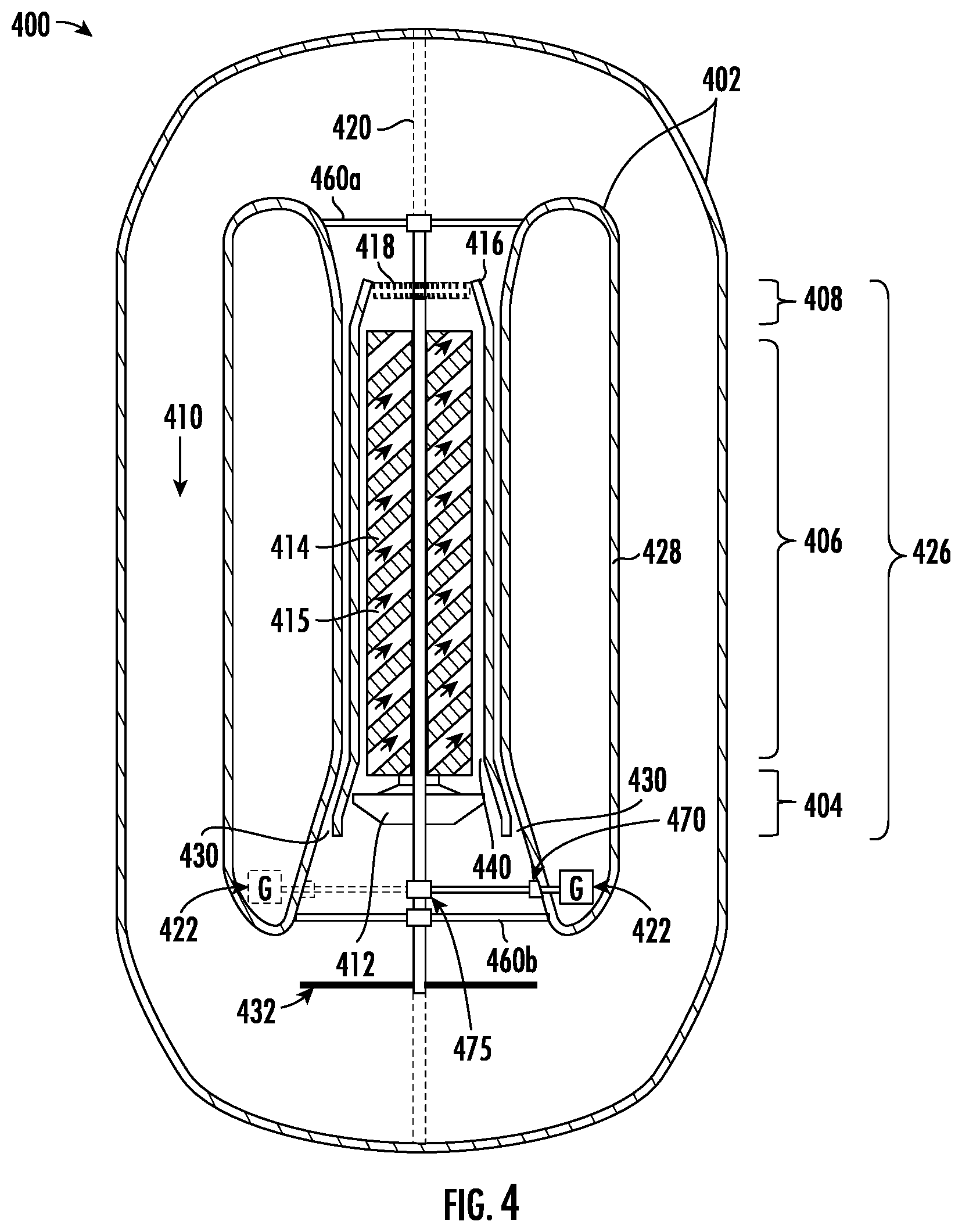 Patent US11815013 Figure 4 – Integrated system for converting nuclear energy into electrical, mechanical, and thermal energy
