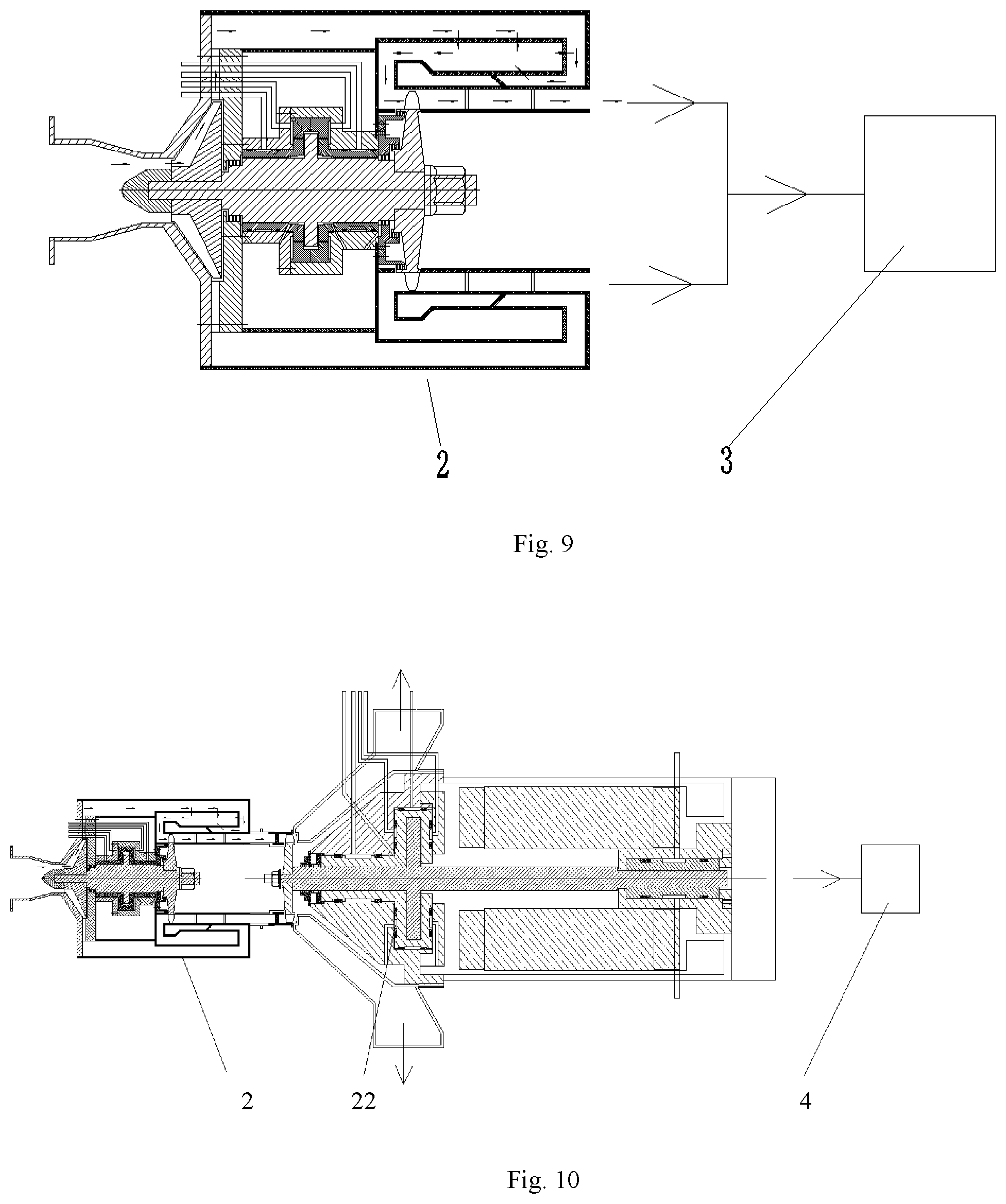 Patent US11815014 Figure 5 – Combined cooling heating and power micro gas turbine device