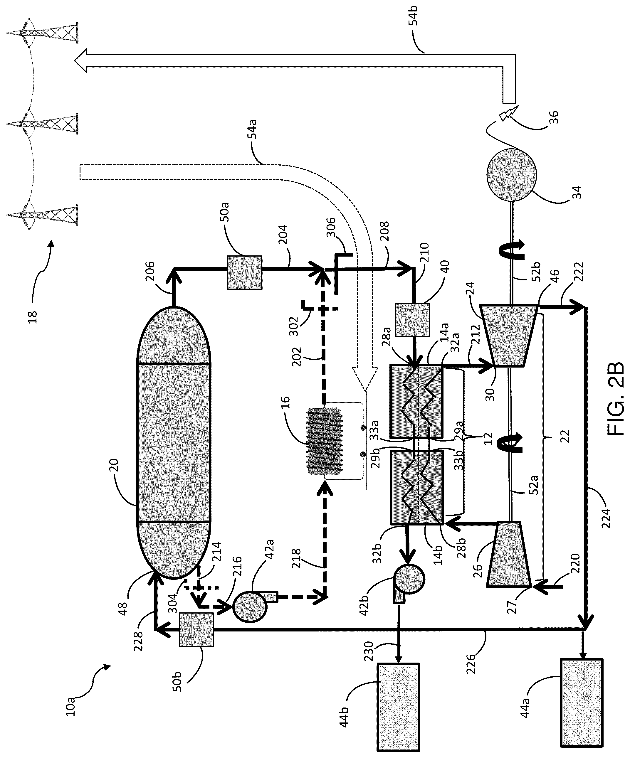 Patent US11815016 Figure 3 – Thermal storage and power generation systems and methods for electrical power source management