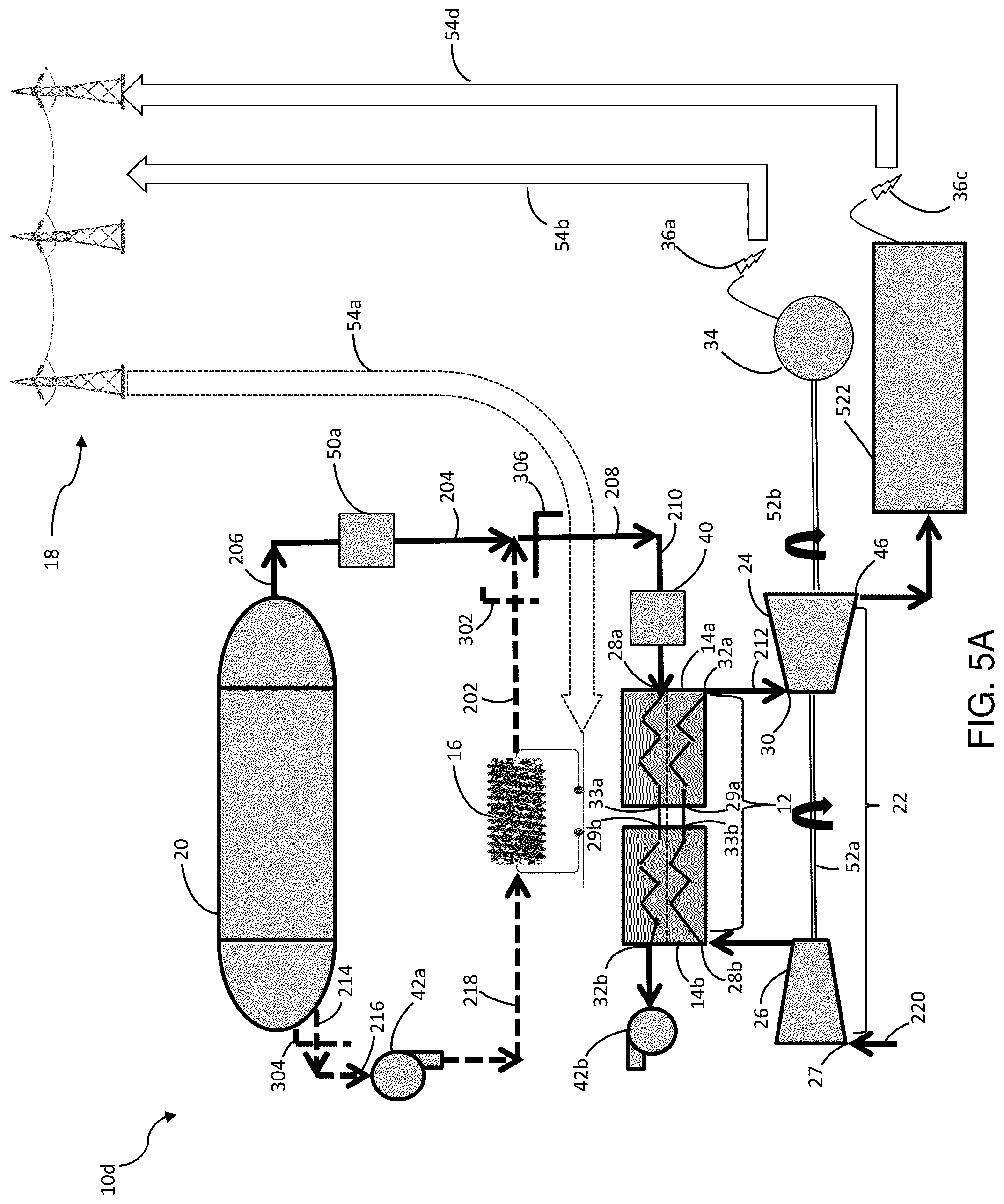 Patent US11815016 Figure 7 – Thermal storage and power generation systems and methods for electrical power source management