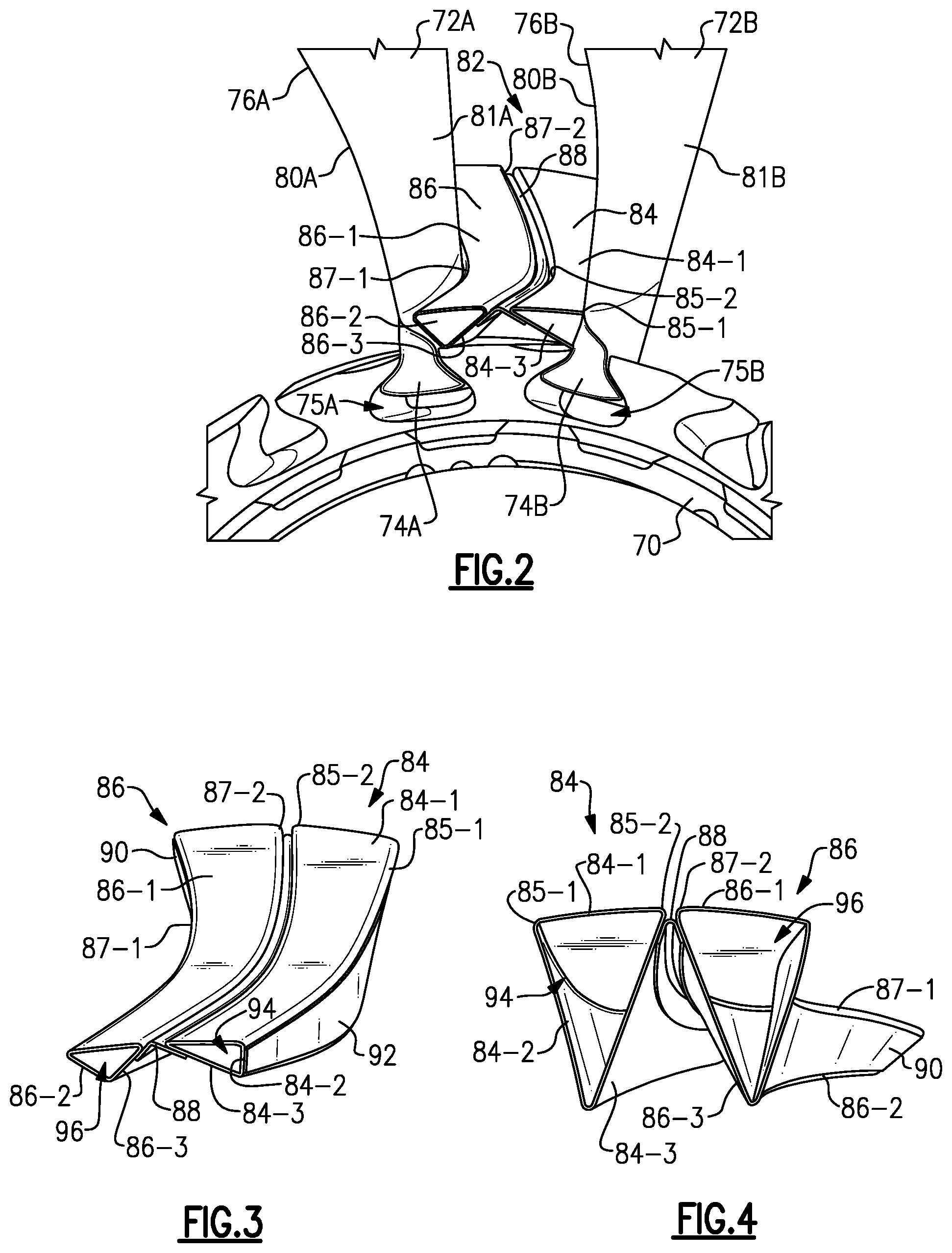 Patent US11815017 Figure 2 – Fan blade platform for gas turbine engine