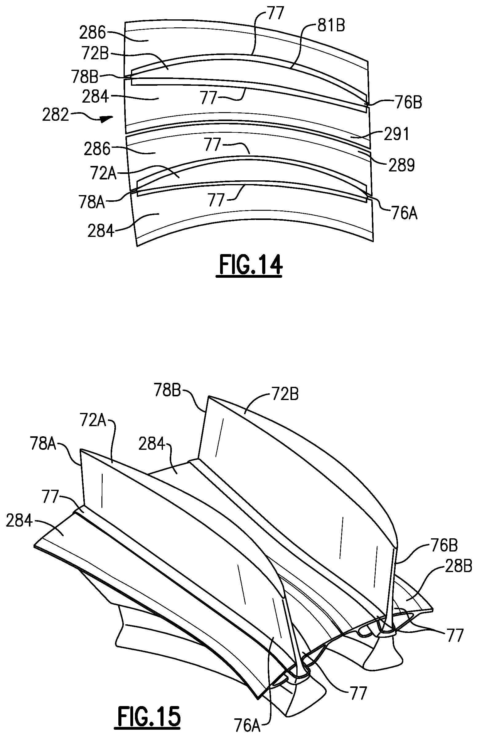 Patent US11815017 Figure 5 – Fan blade platform for gas turbine engine