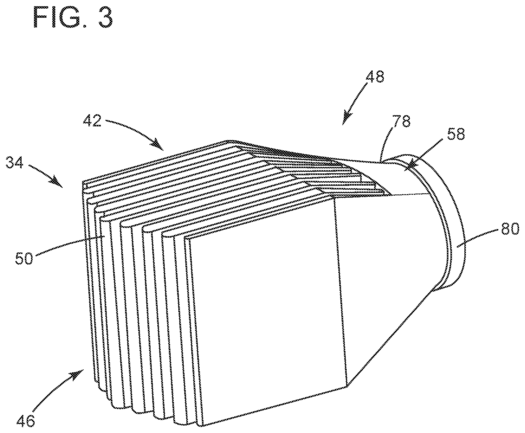 Patent US11815018 Figure 3 – Box-shaped air intake silencer with vertical baffles for gas turbine system