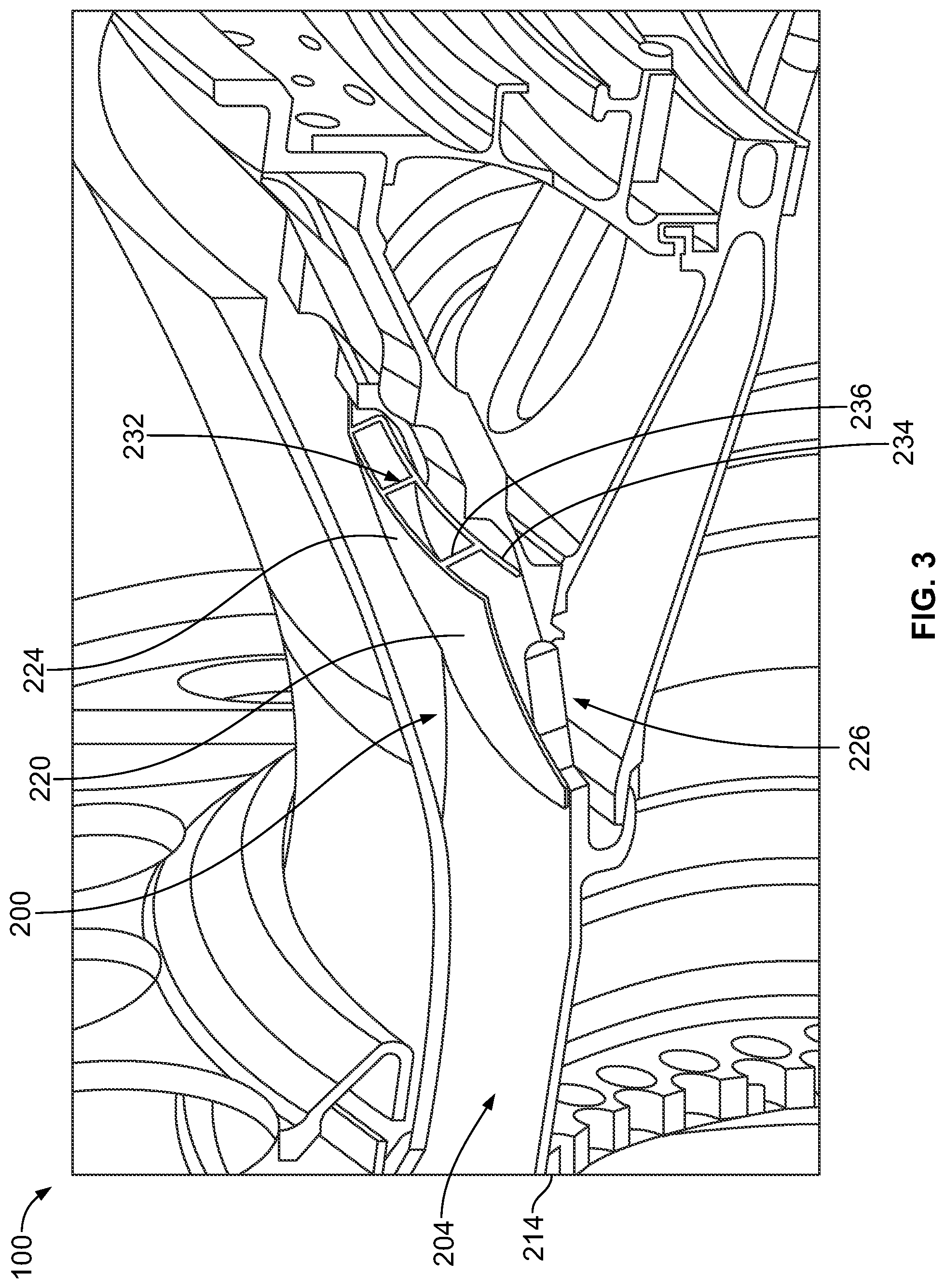 Patent US11815019 Figure 3 – Particle separators for turbomachines and method of operating the same