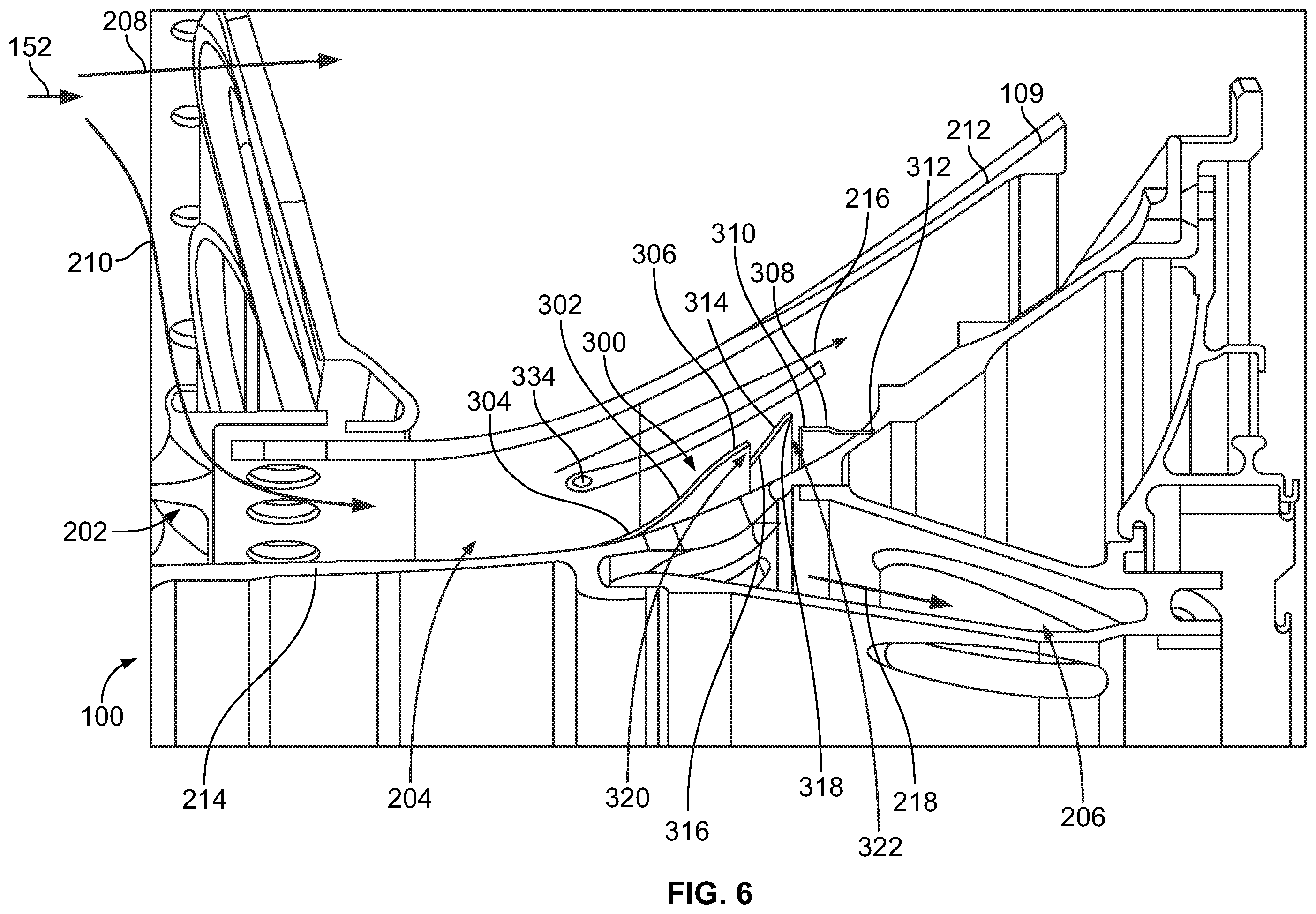 Patent US11815019 Figure 6 – Particle separators for turbomachines and method of operating the same