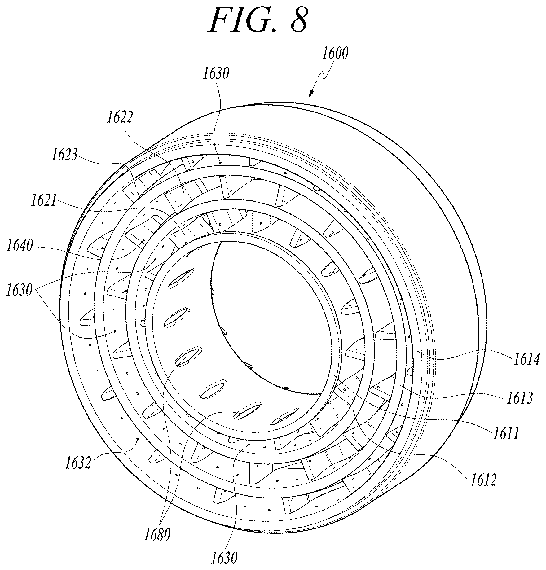 Patent US11815026 Figure 5 – Combustor nozzle, and combustor and gas turbine including the same