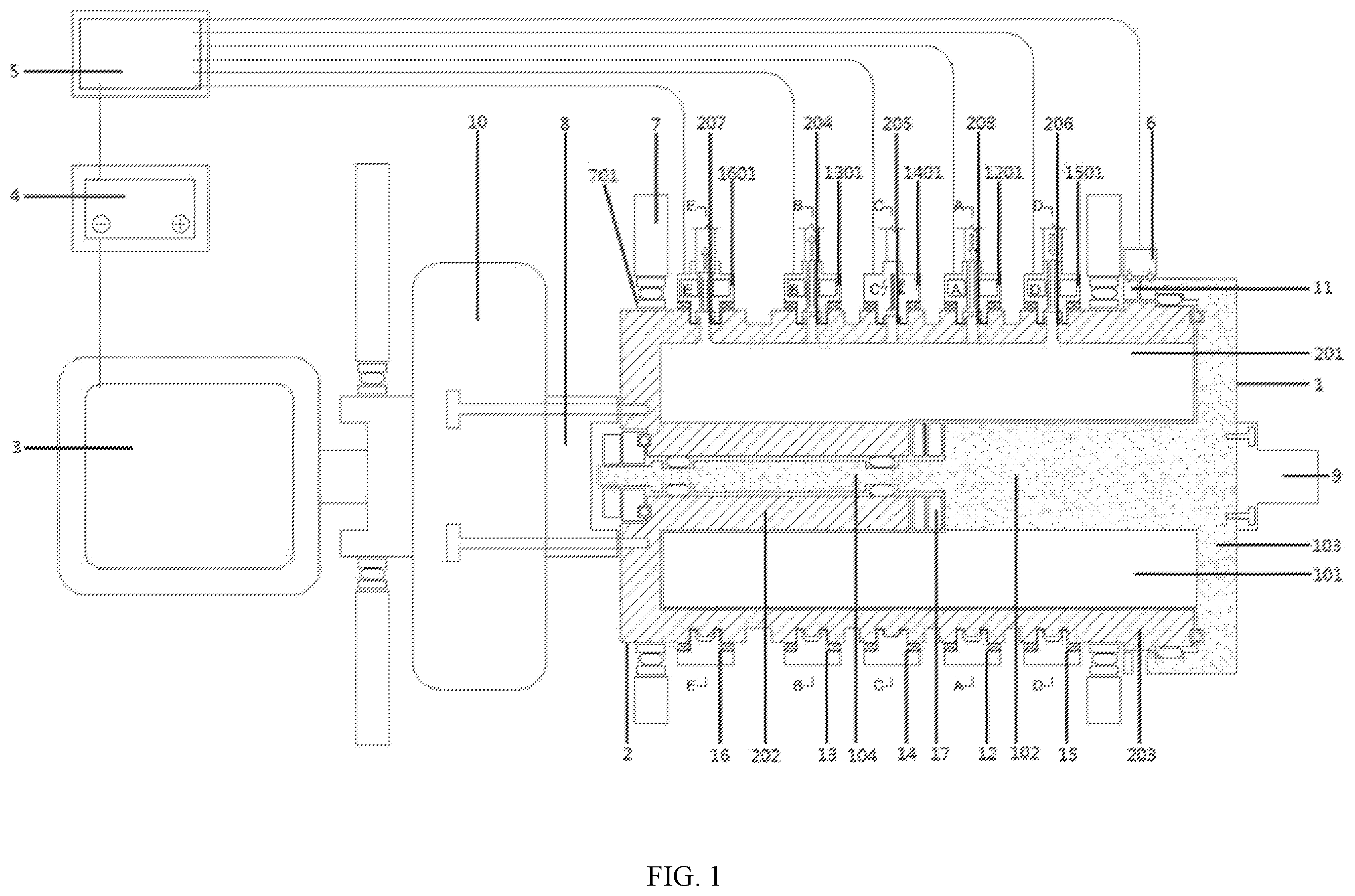 Patent US11815039 — Rotary oil-electricity hybrid engine — Figure 1