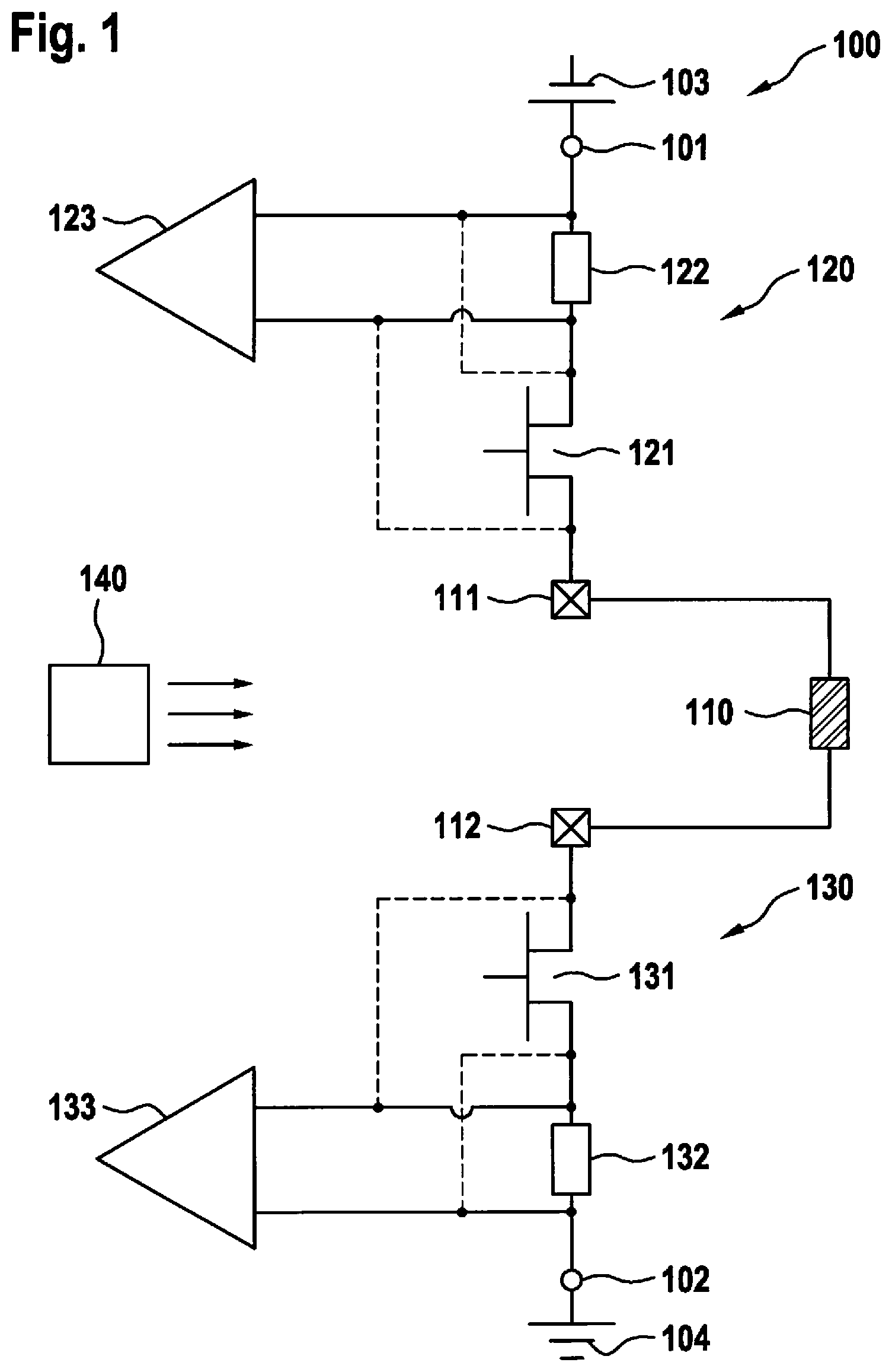 Patent US11815043 Figure 1 – Method for detecting a short circuit across a load