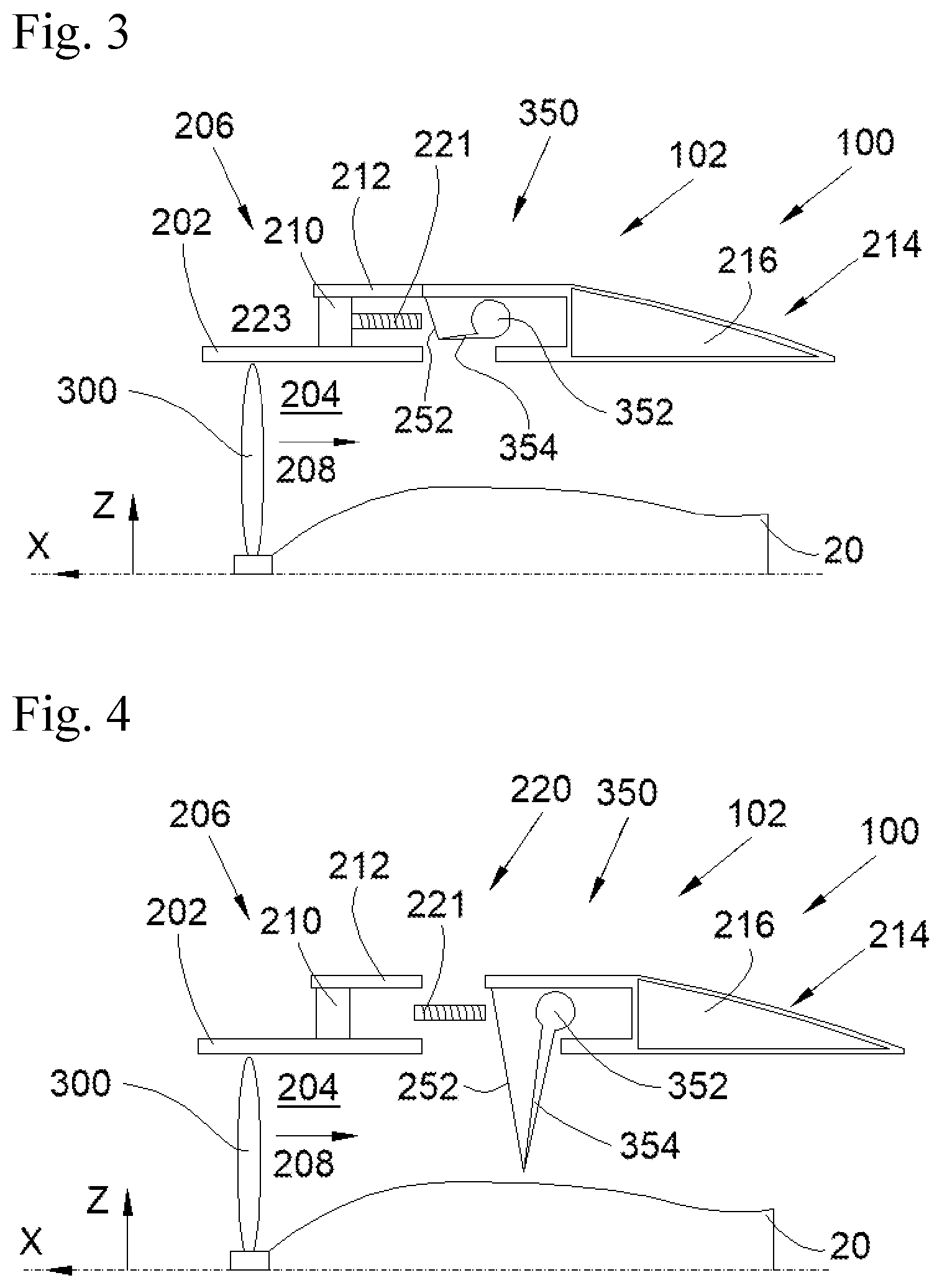 Patent US11815046 Figure 2 – Turbofan engine comprising a system for blocking the flow path of the bypass stream comprising veils