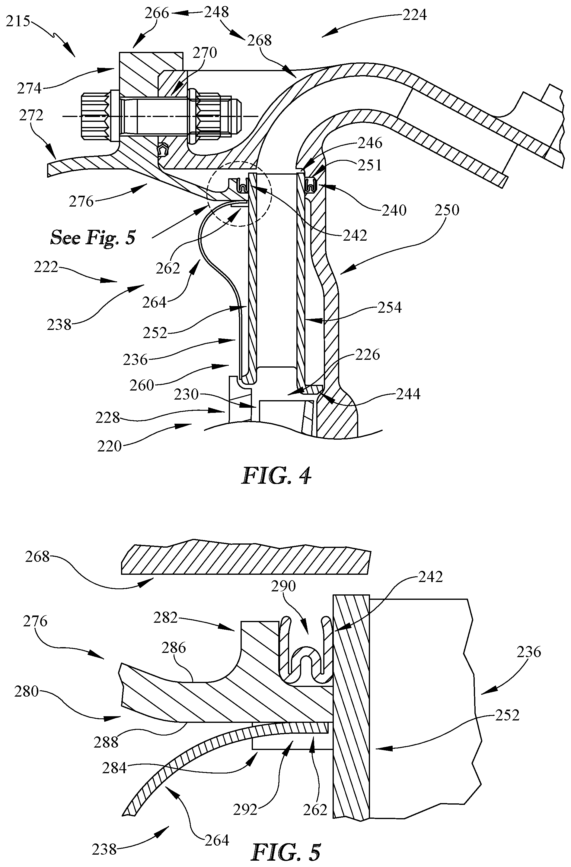 Patent US11815047 Figure 3 – Centrifugal compressor assembly for a gas turbine engine with deswirler having sealing features