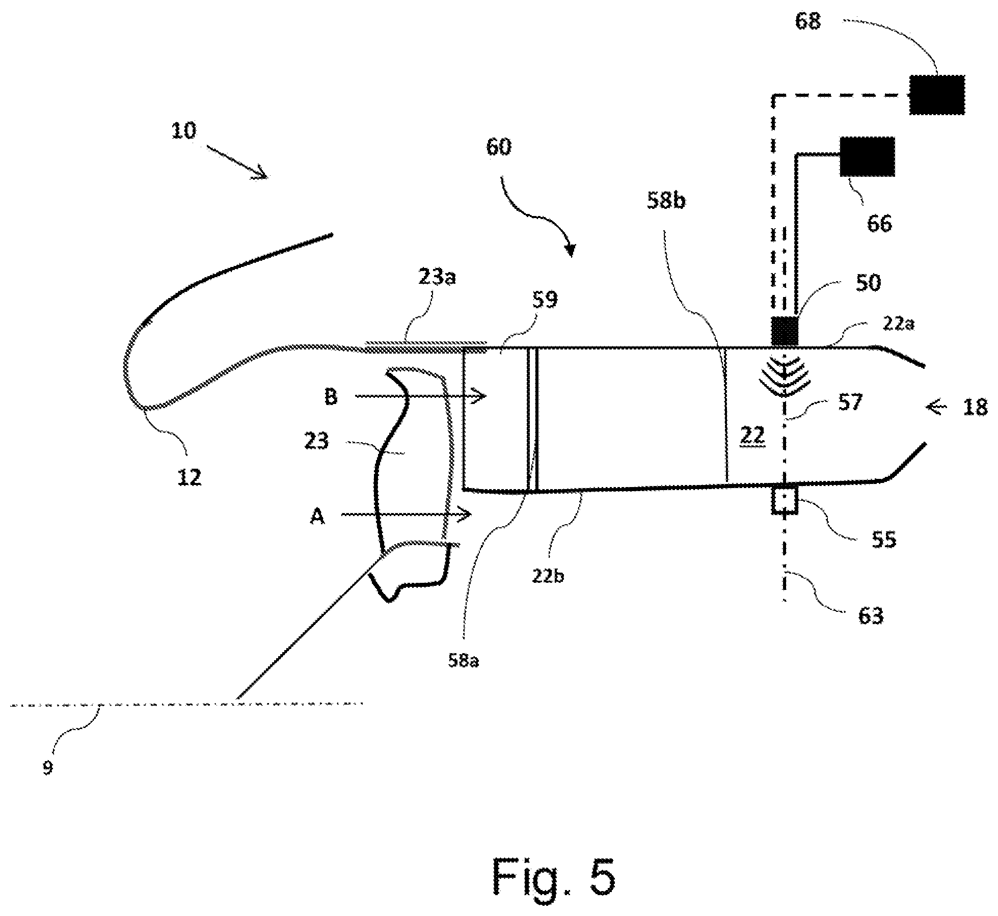 Patent US11815048 Figure 4 – Gas turbine engine with airflow measurement system