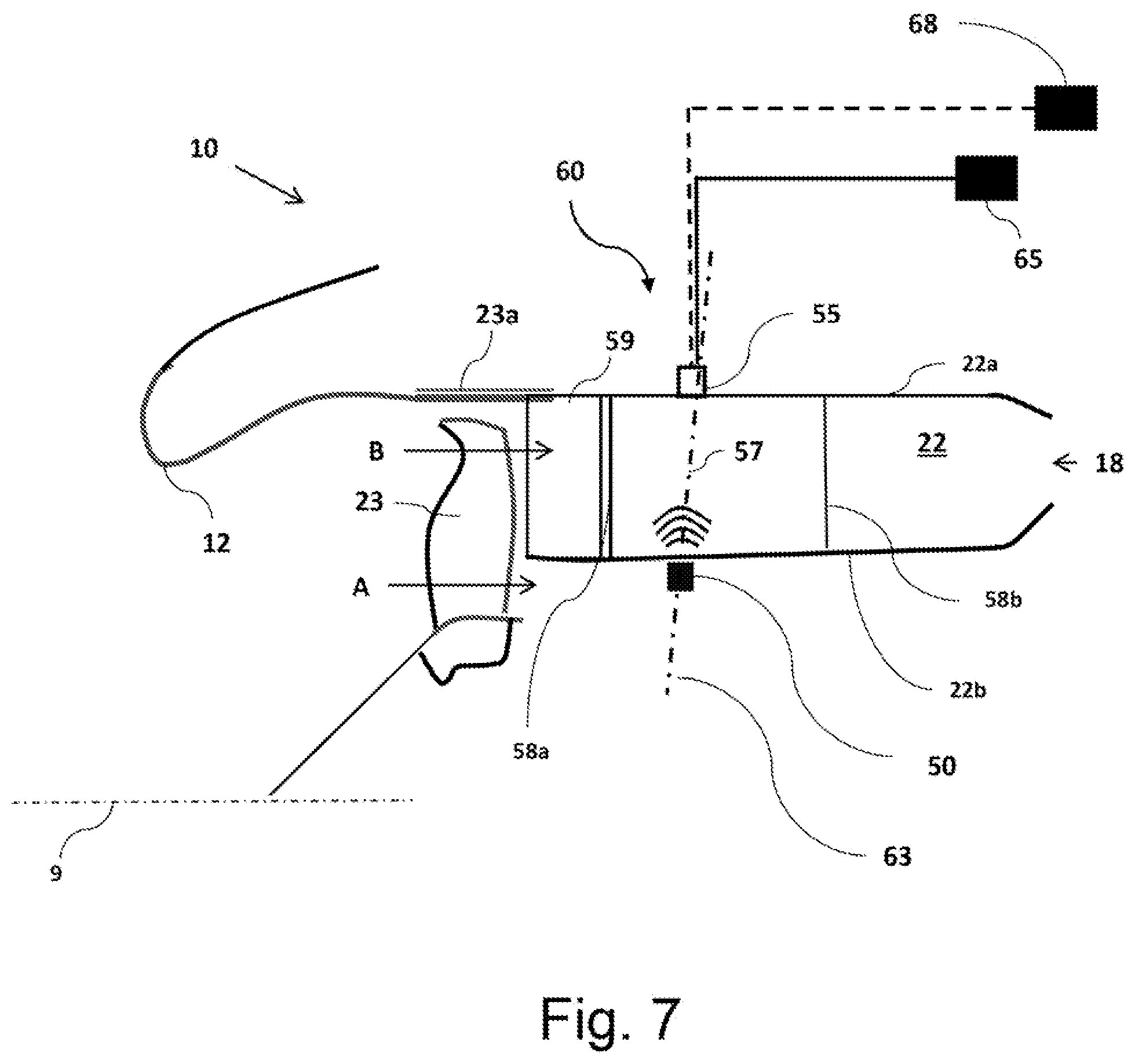 Patent US11815048 Figure 6 – Gas turbine engine with airflow measurement system