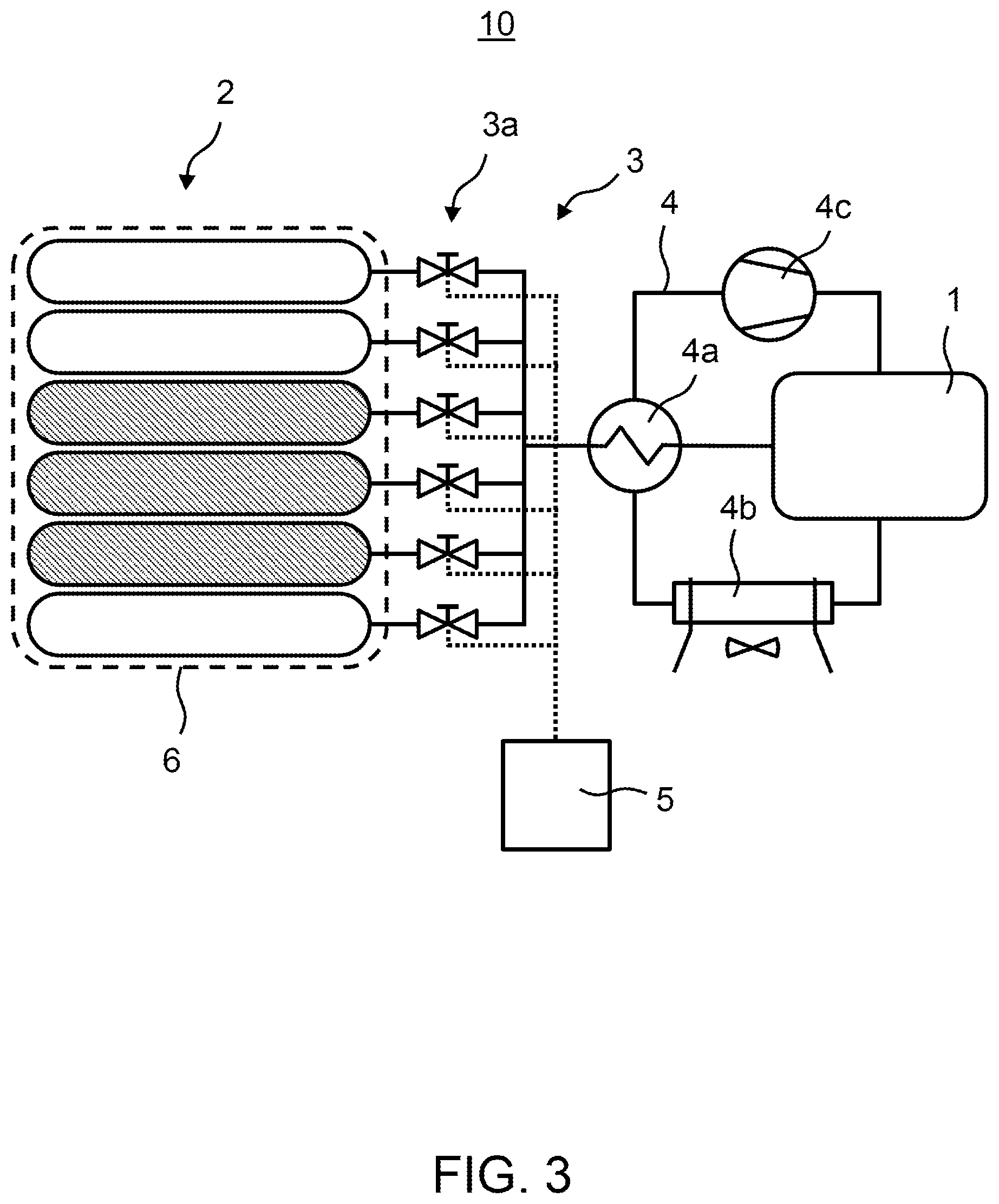 Patent US11815050 Figure 3 – Device for supplying fuel and vehicle comprising a device of this type