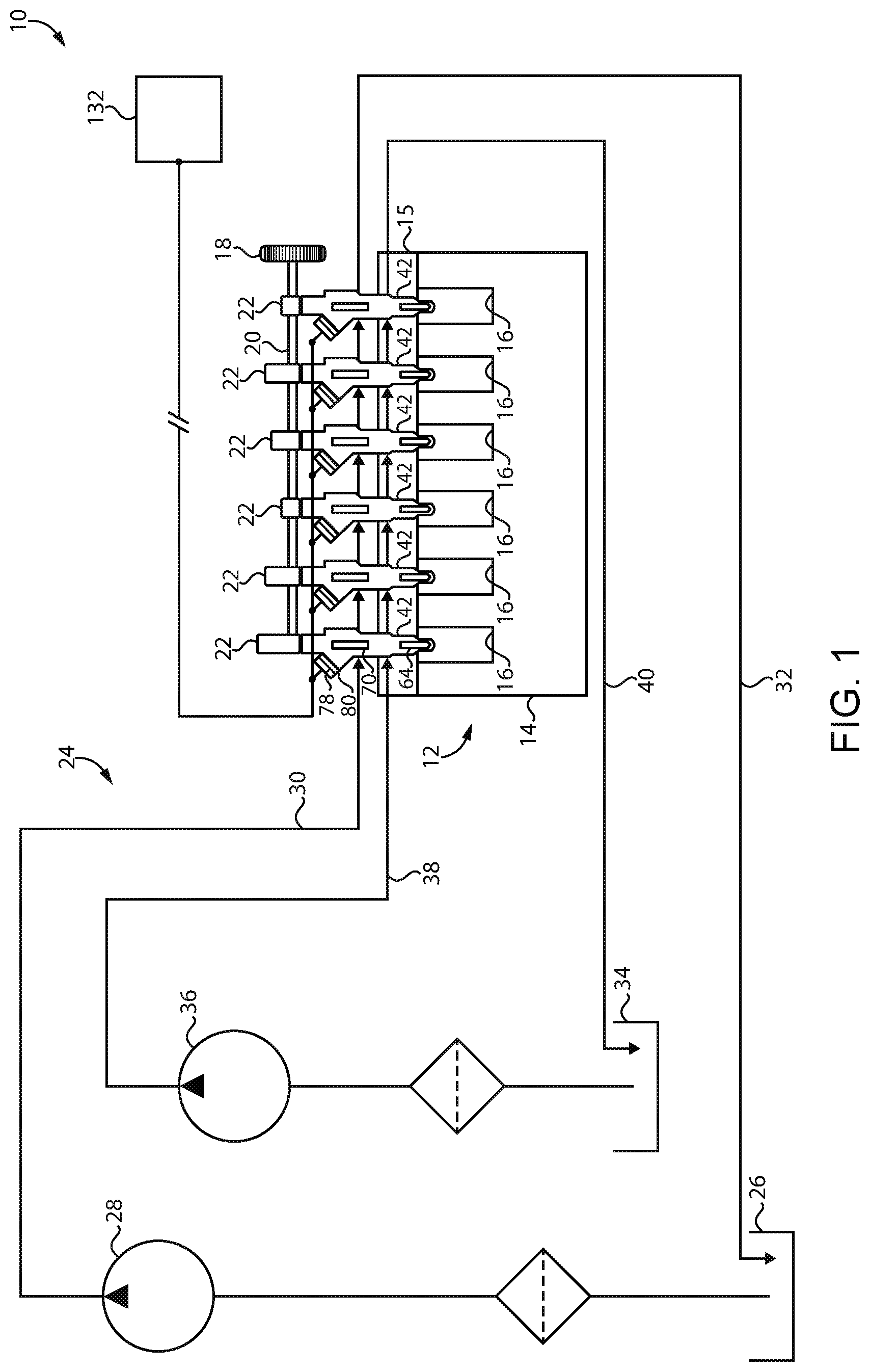 Patent US11815054 — Dual fuel system having dual fuel injector and engine operating method — Figure 1