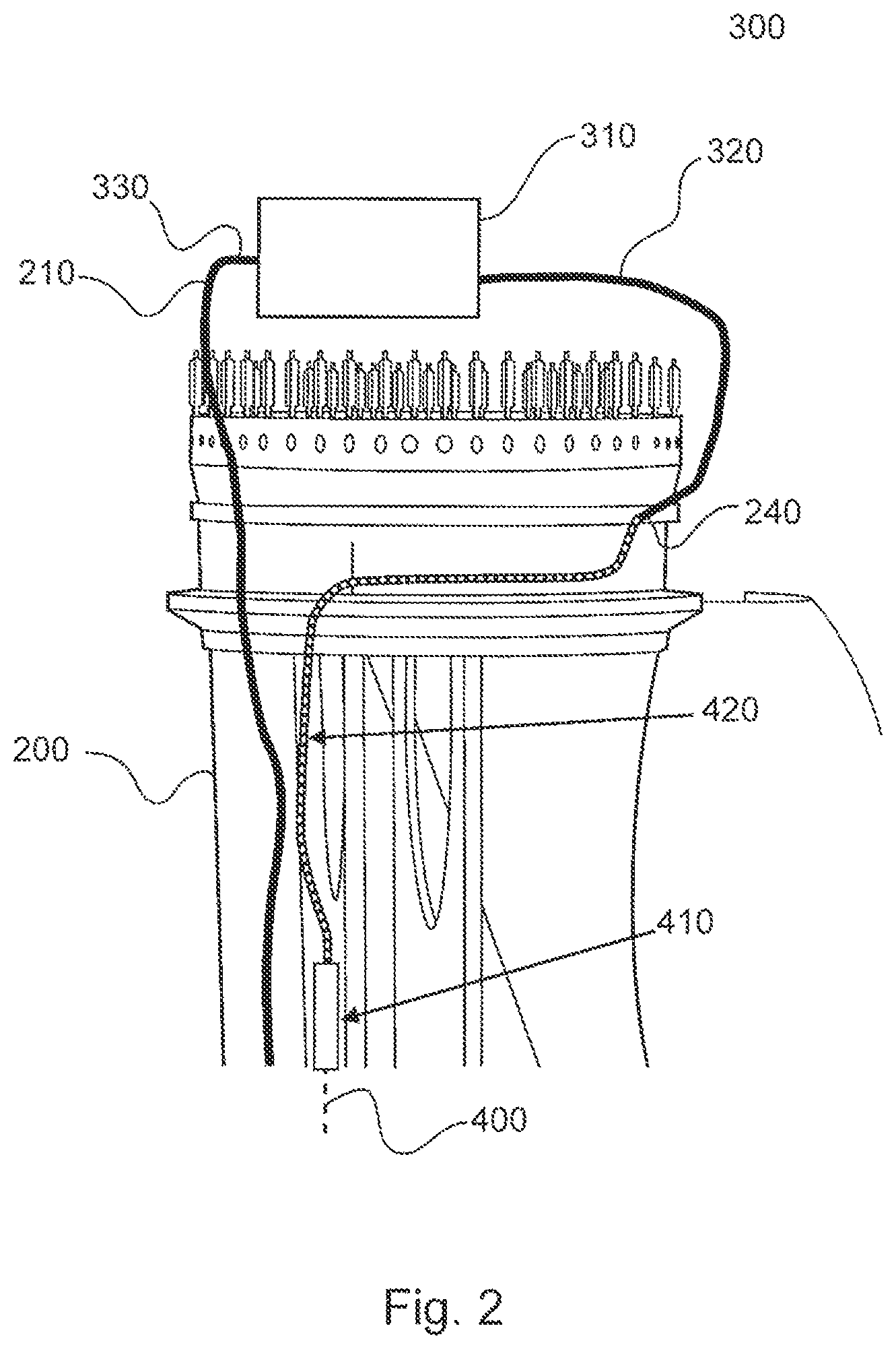 Patent US11815064 Figure 2 – Method for testing a lightning protection system in a wind turbine rotor blade